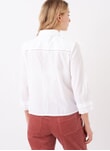 White Embroidered Cotton Shirt DB9130FL9186