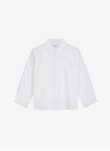 White Embroidered Cotton Shirt DB9130FL9186