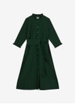 Emerald & Charcoal Gingham Check Shirt Dress DD9186FL9152