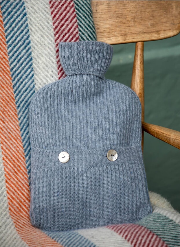 Periwinkle Cashmere Hot Water Bottle Cover DQ134/D7183
