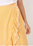 Sunflower Seersucker Gingham Skirt DS2198LB2128