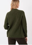 Olive Supersoft Lambswool Ribbed Cardigan SLC9122LB9193