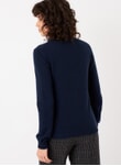 French Navy Cashmere Classic Polo Neck CWPP1A6021