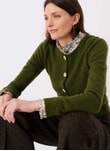Nettle Cashmere Guernsey Cardigan WPC775C4133