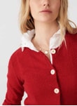 Flame Cashmere Guernsey Cardigan WPC775E4064