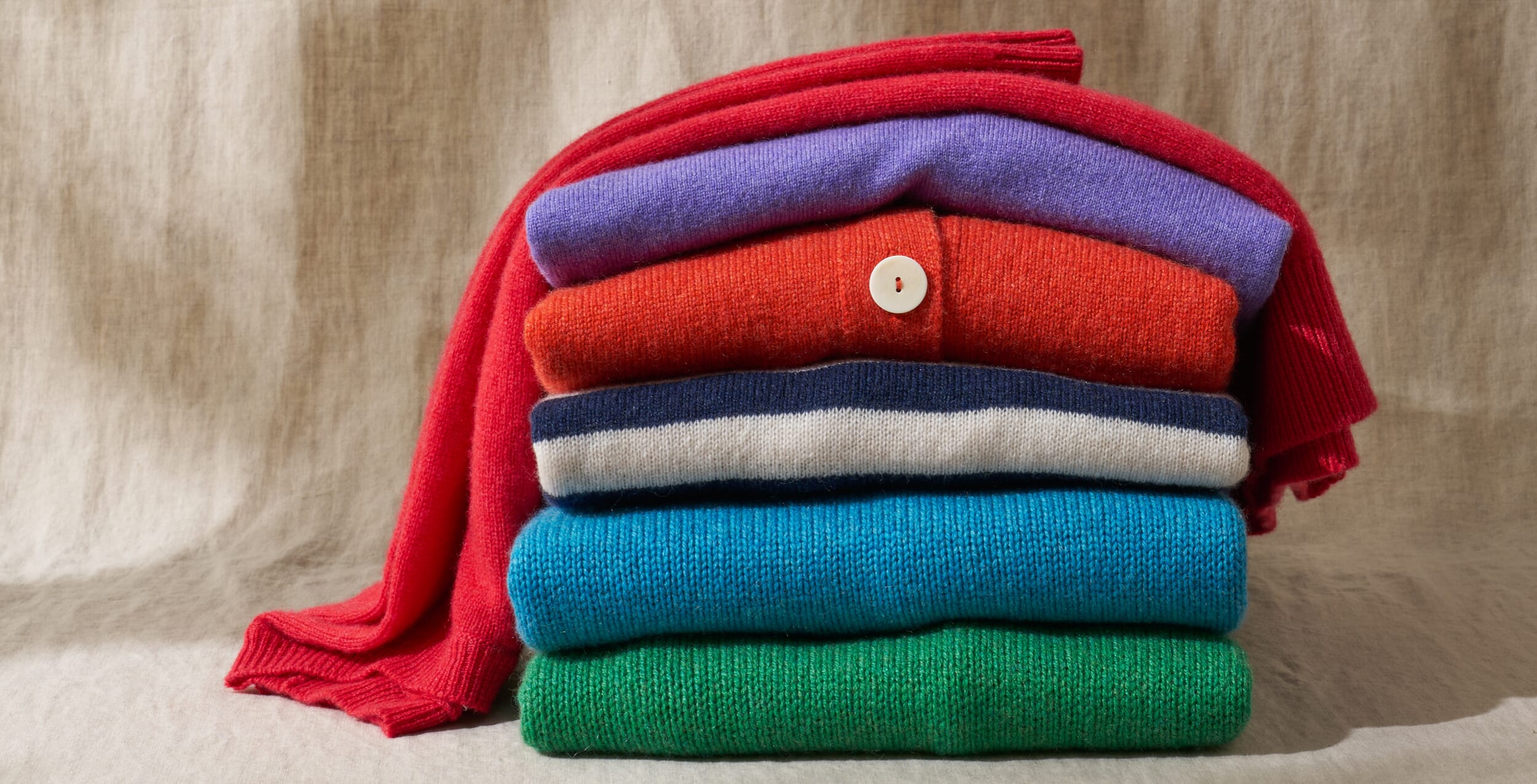 Colourful Scottish cashmere Womenswear Brora Fashion