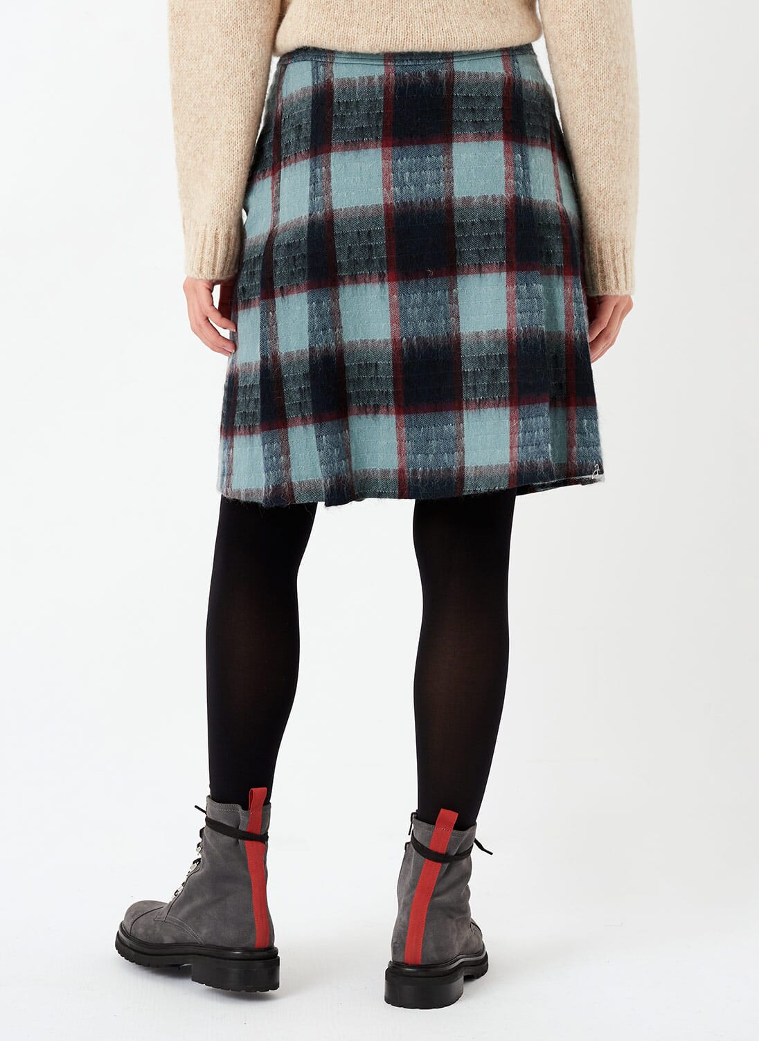 Scottish Tweed Mohair Kilt | Women's Skirts | Brora UK