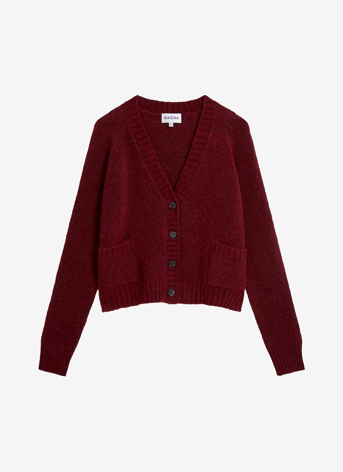 Alpaca Boxy V Neck Cardigan in Auburn Women s Cardigans Brora