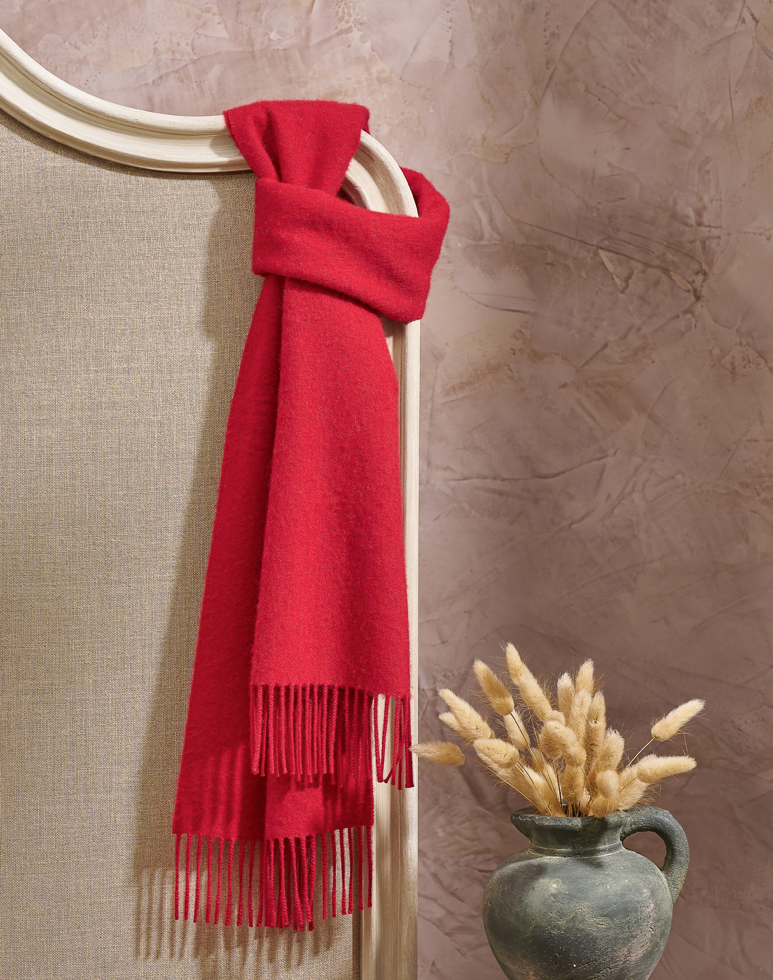 Brora Cashmere Scarf Ruby