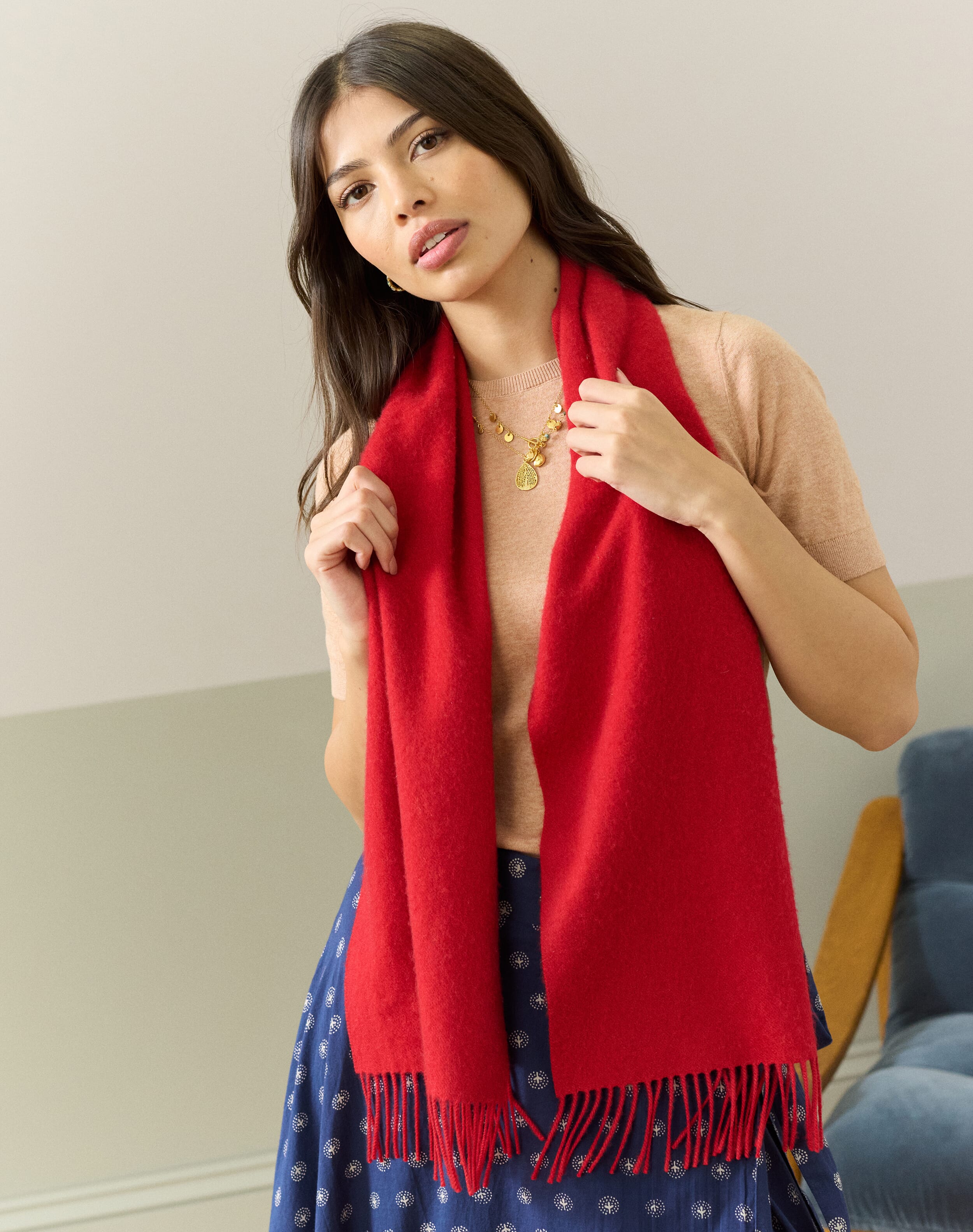 Ruby Cashmere Scarf | Cashmere Scarves & Stoles | Brora