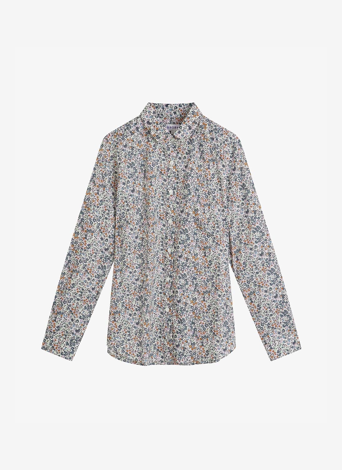 Women's Dusk Berry Liberty Print Organic Shirt | Brora