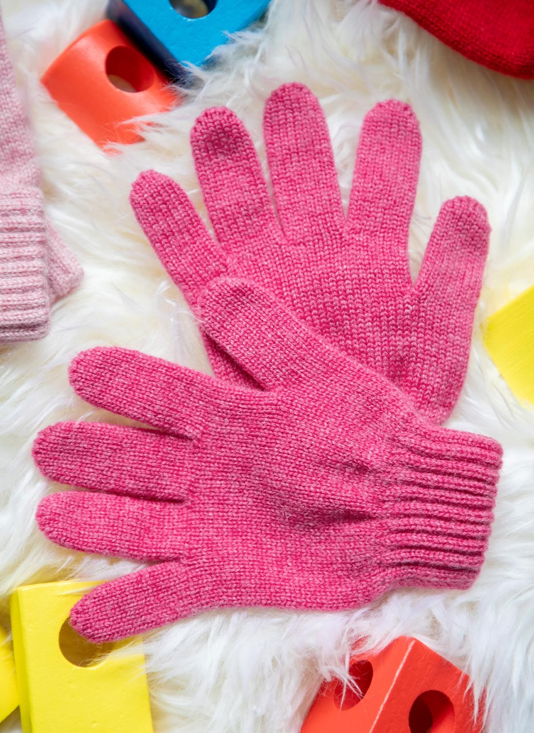 Children s Cashmere Gloves Foxglove