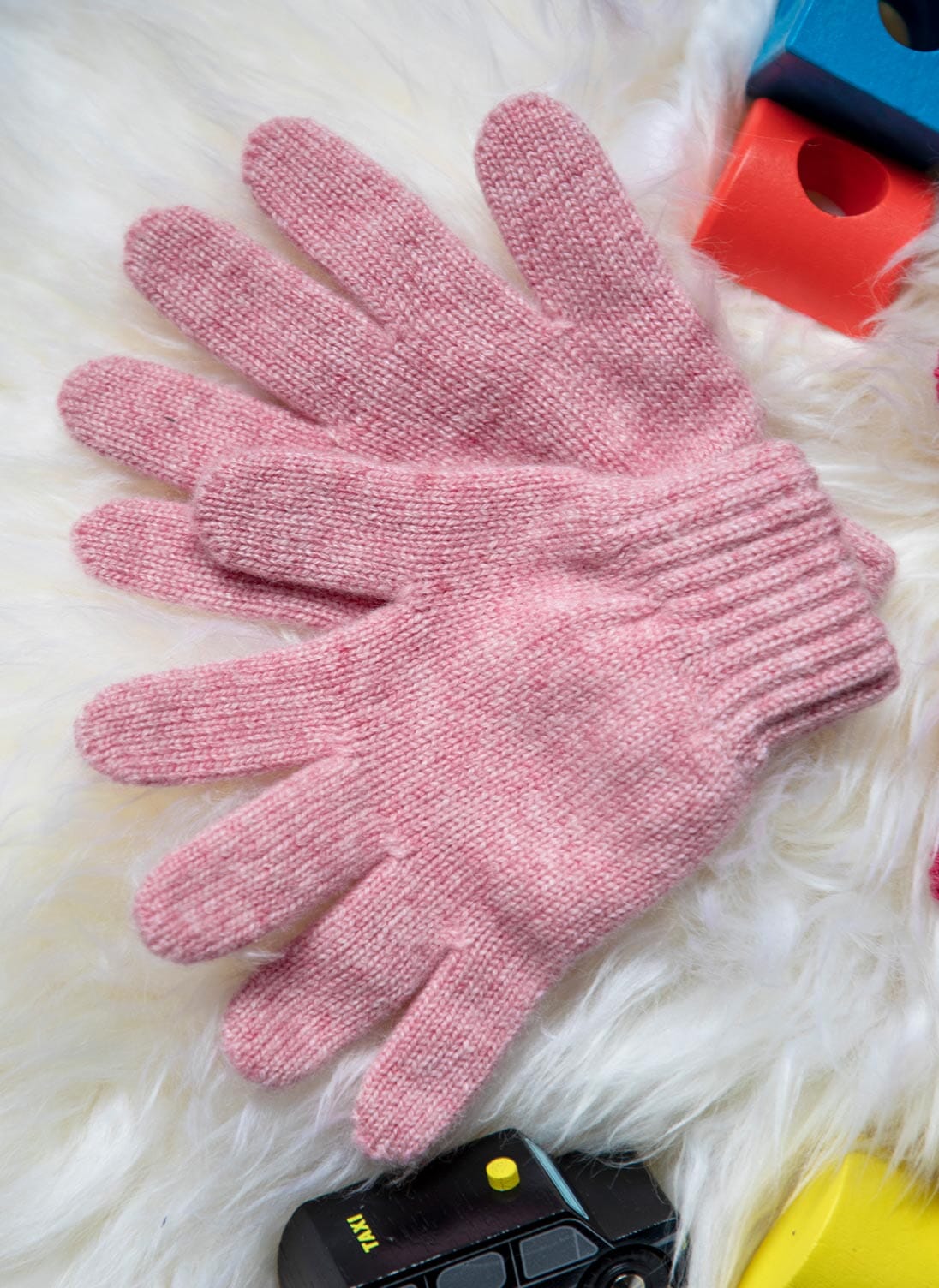 Children s Cashmere Gloves Petal