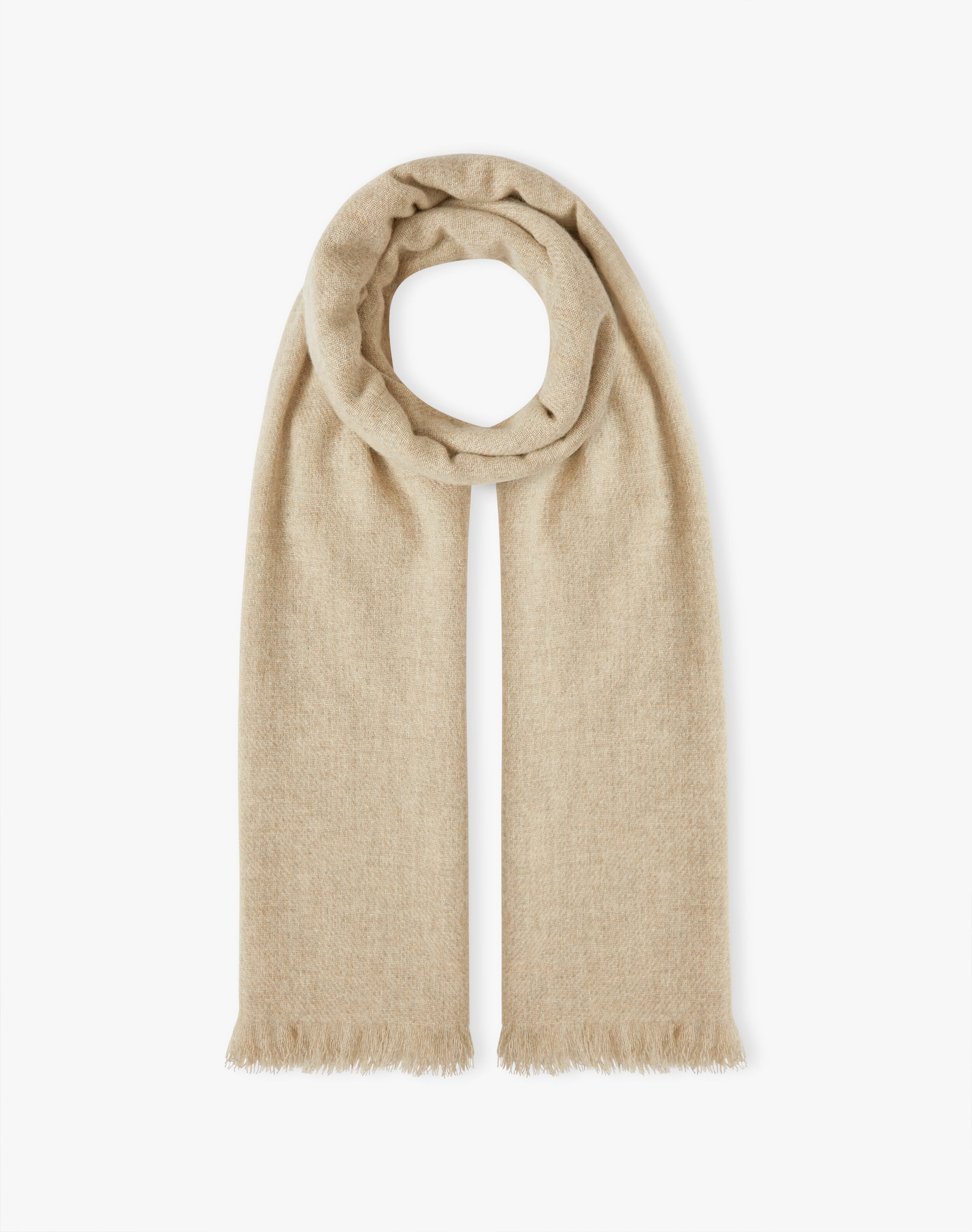 Cashmere Stole in Oatmeal | Scottish Cashmere | Accessories