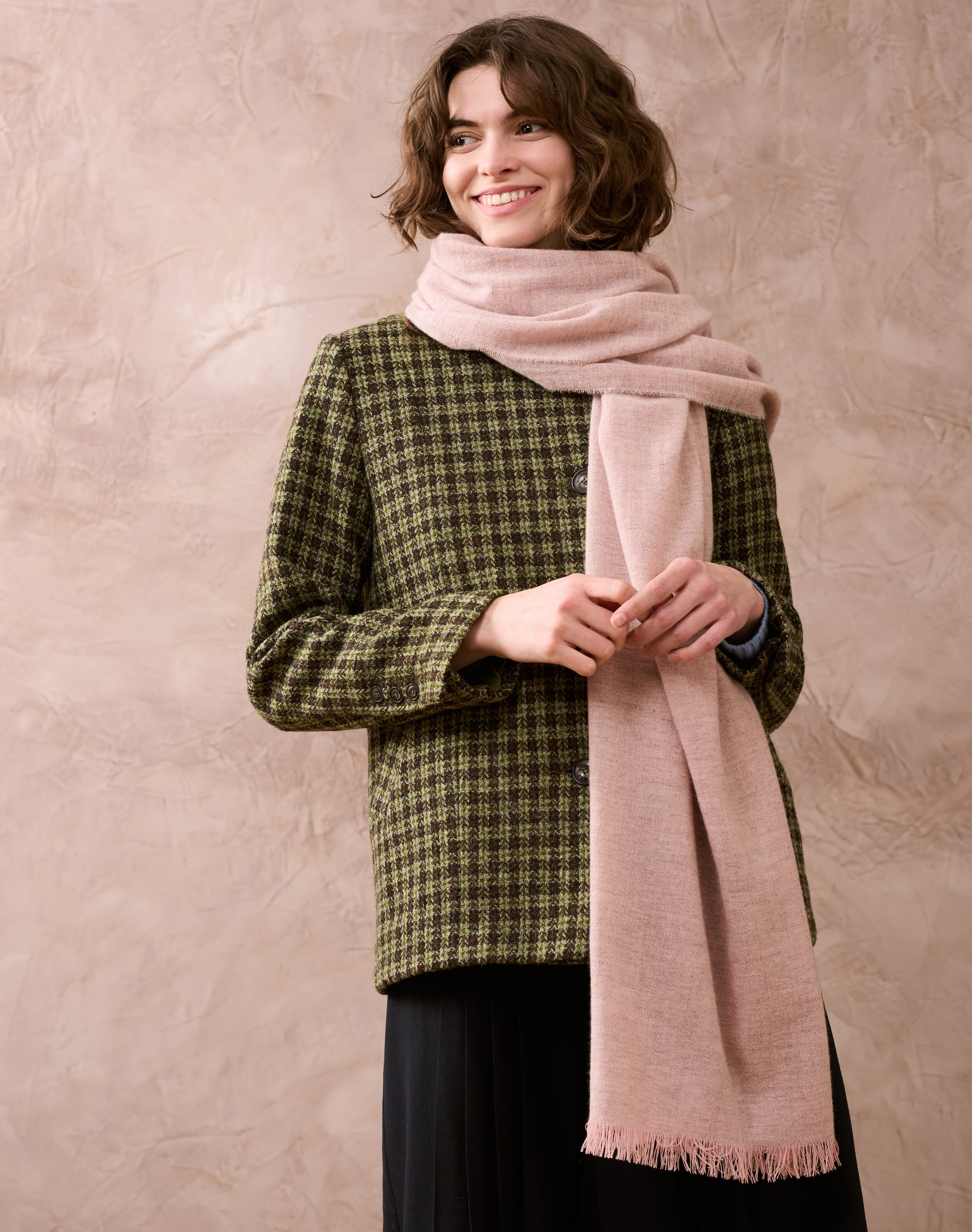 Brora Cashmere Stole Antique