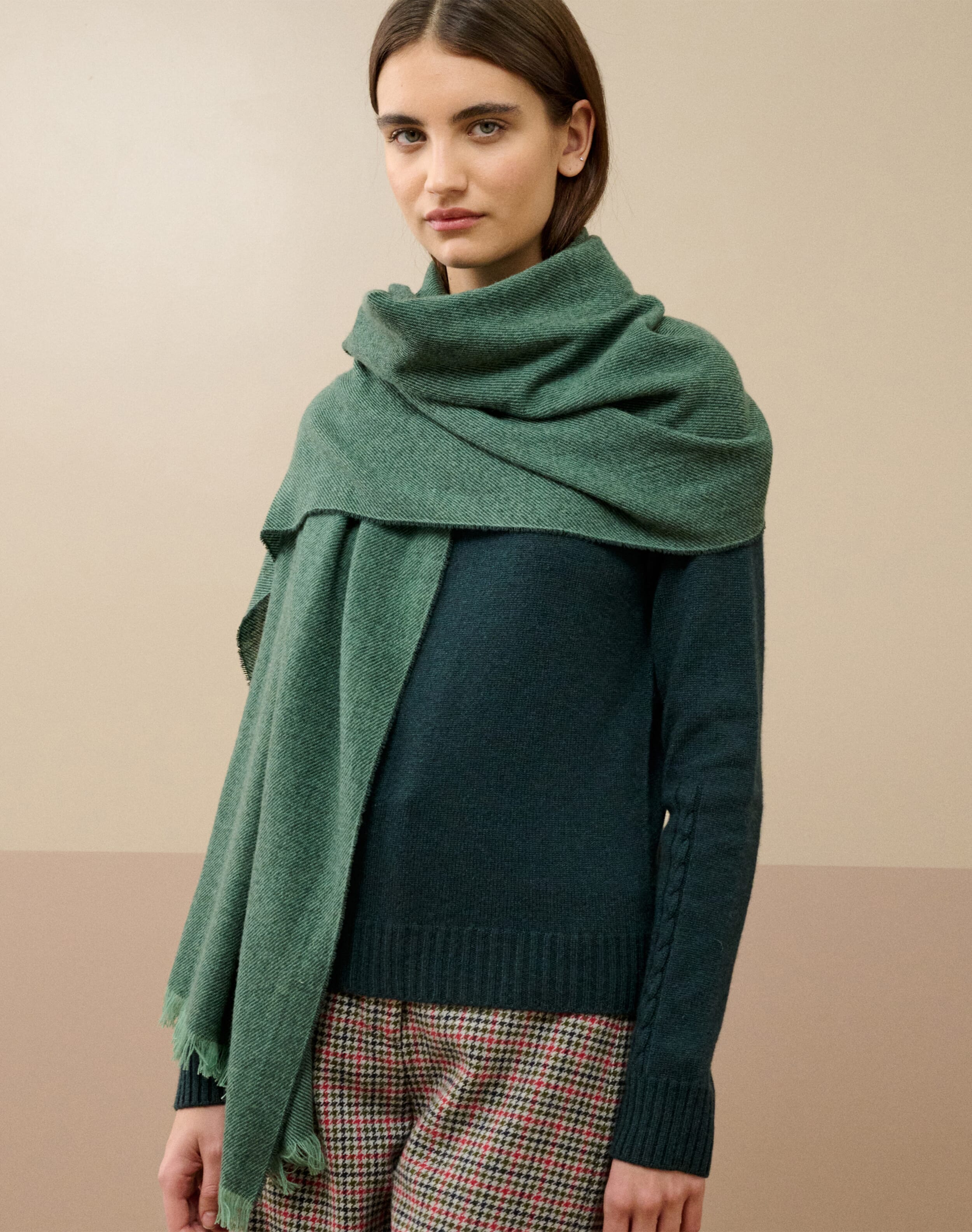 Brora Cashmere Stole Rosemary for Women