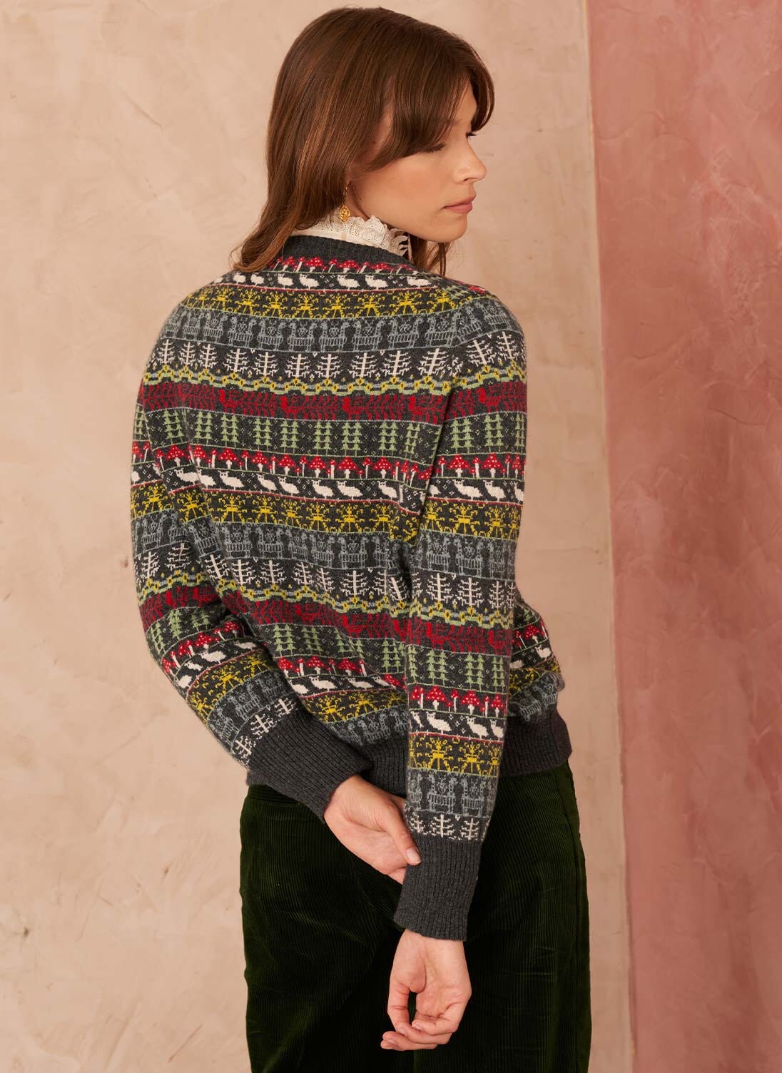 Cashmere Folk Fair Isle Jumper Brora x Alexandra Tolstoy