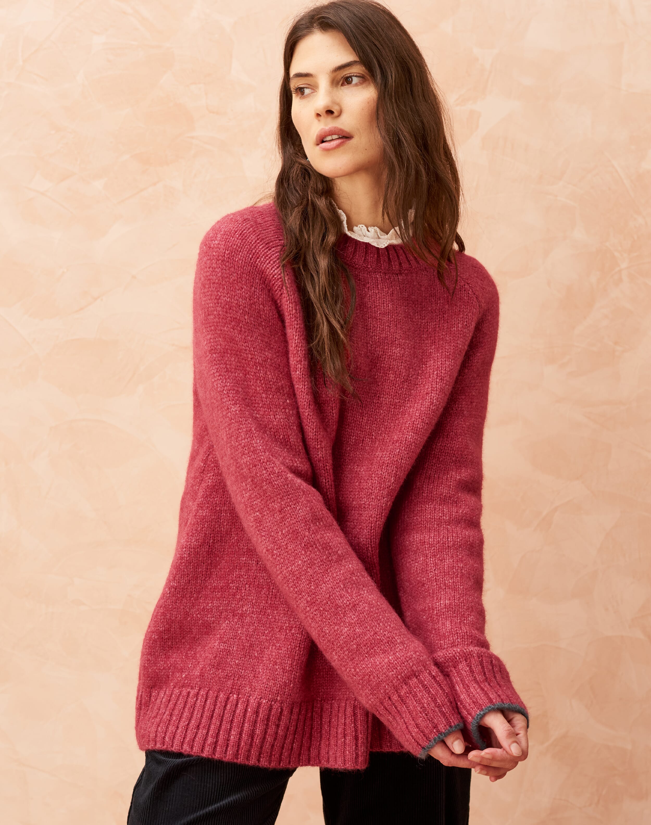 【BAON】Lana Flower Over Jumper Ravelry: Yagmur Sweater pattern by Valentina Bogdanova