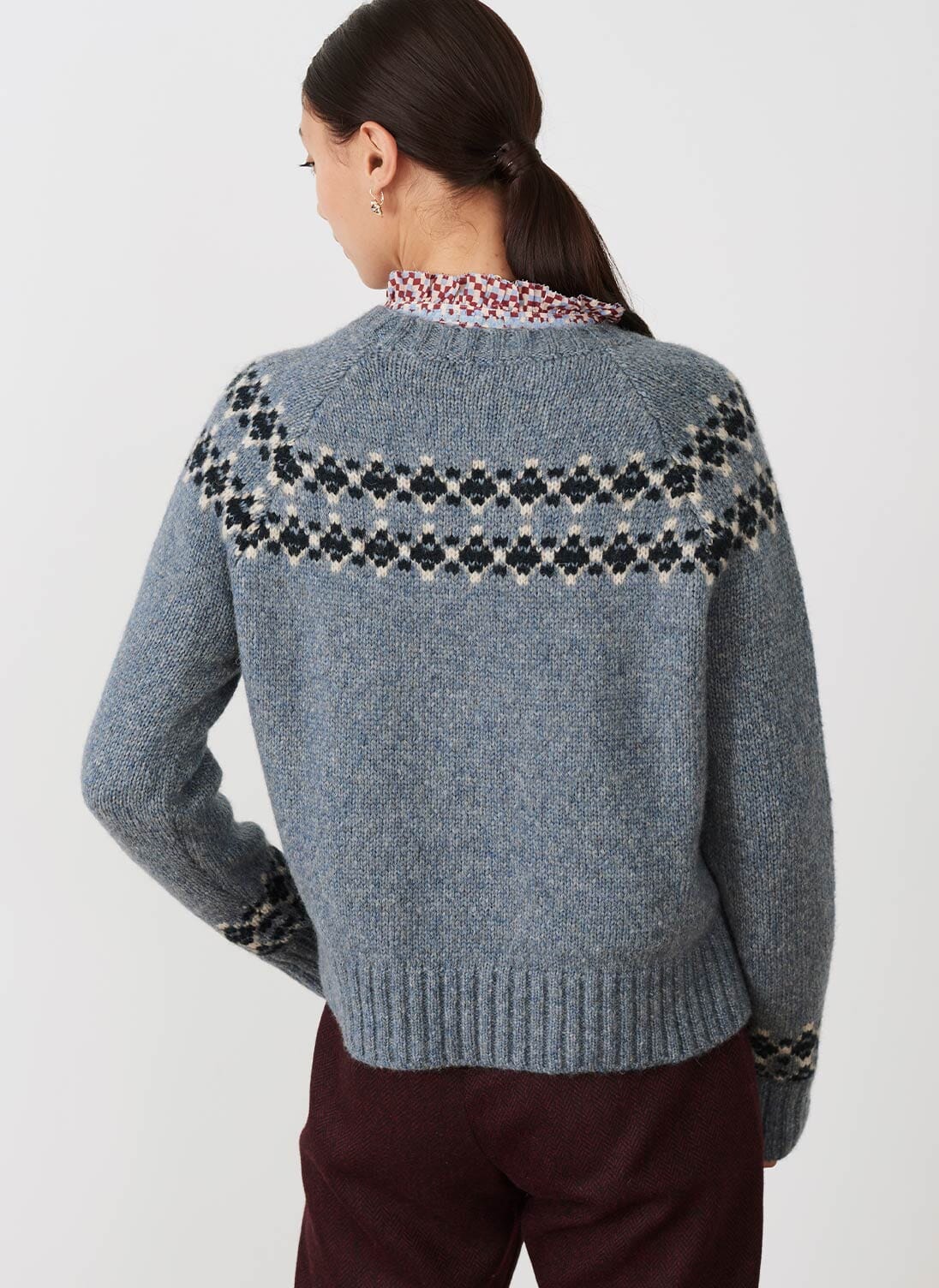 Nimbus Alpaca Fair Isle Yoke Jumper Women's Jumpers Brora