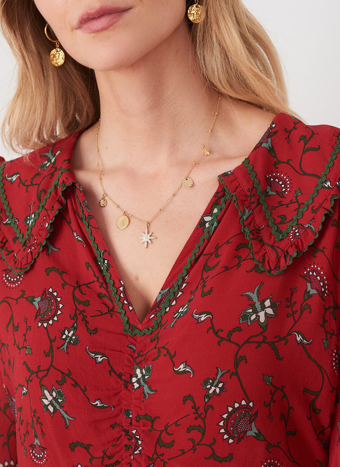 Poppy Silk Botanical Print Dress Womenswear Brora poppy-silk-botanical-print-dress-womenswear-brora