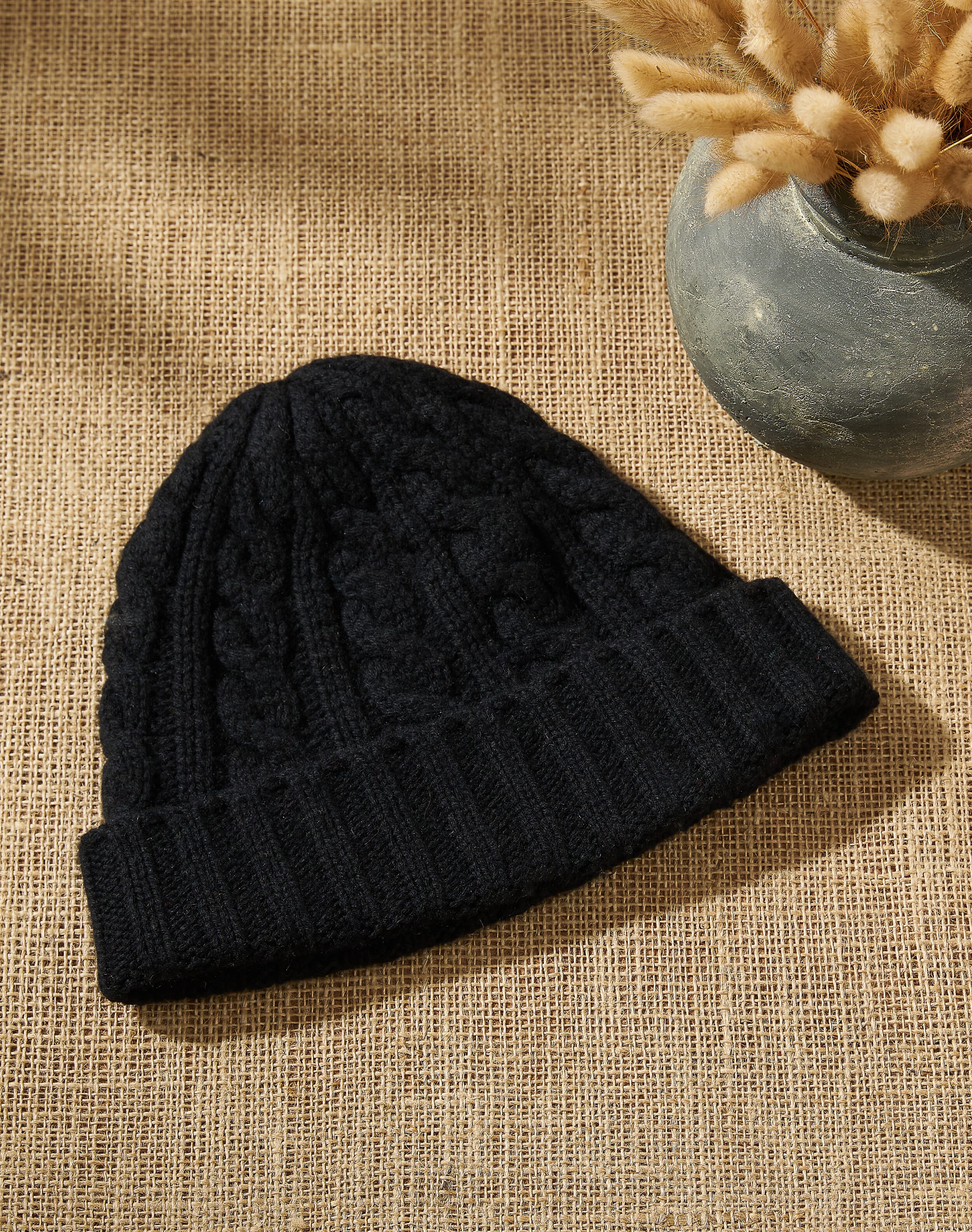 Brora Cashmere Cable Rib Hat