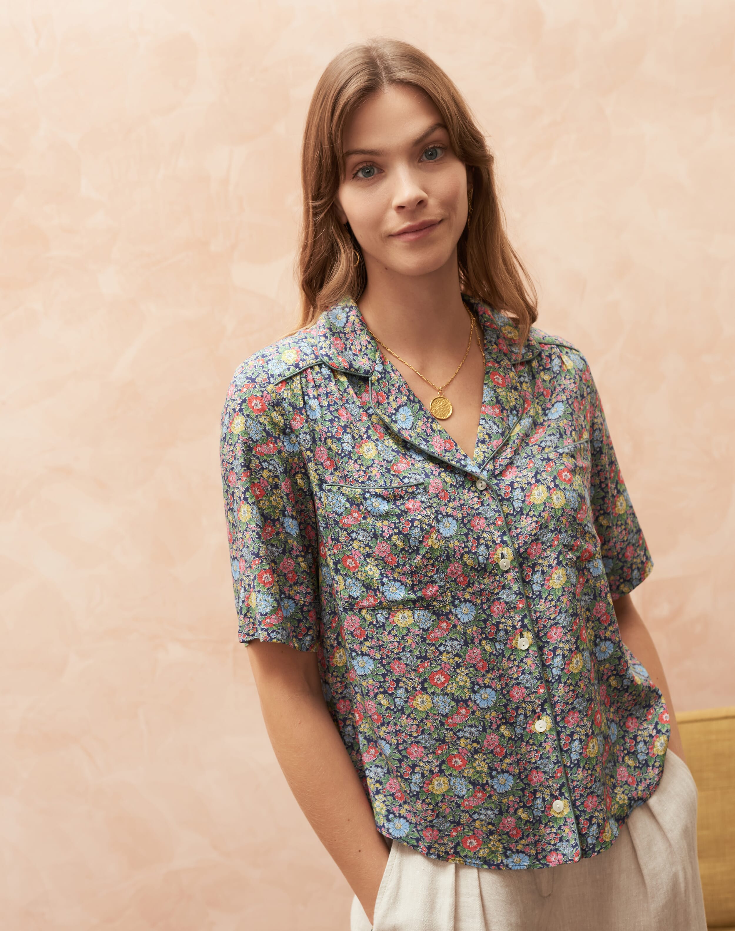 Liberty Print Shirt in Rainbow Bloom | Shirts | Brora