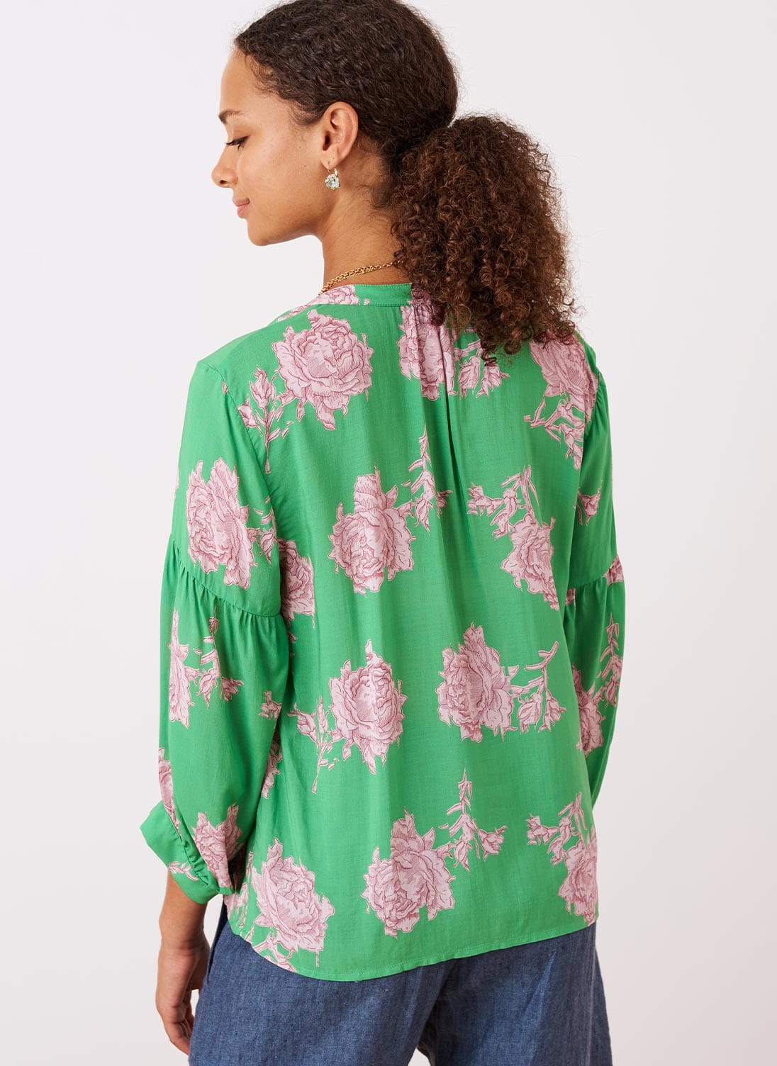 Emerald Rose Liberty Print Blouse | Women's Blouse | Brora