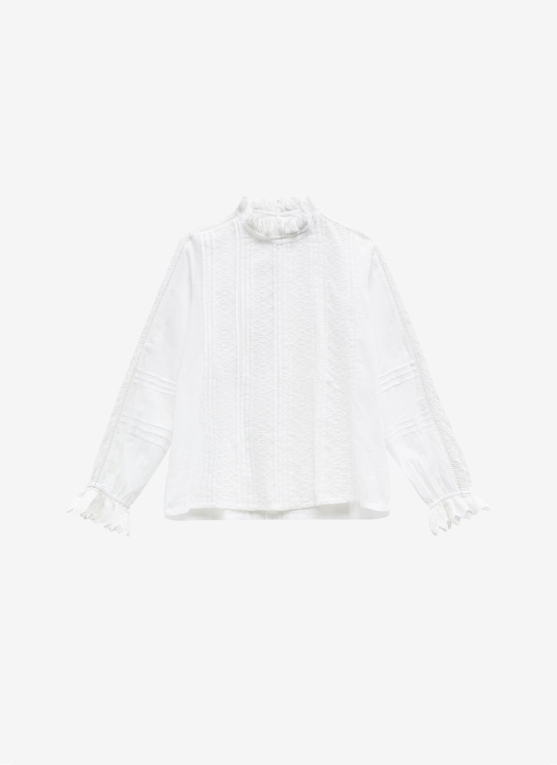 Organic Cotton Embroidered Blouse Women's Blouses Brora