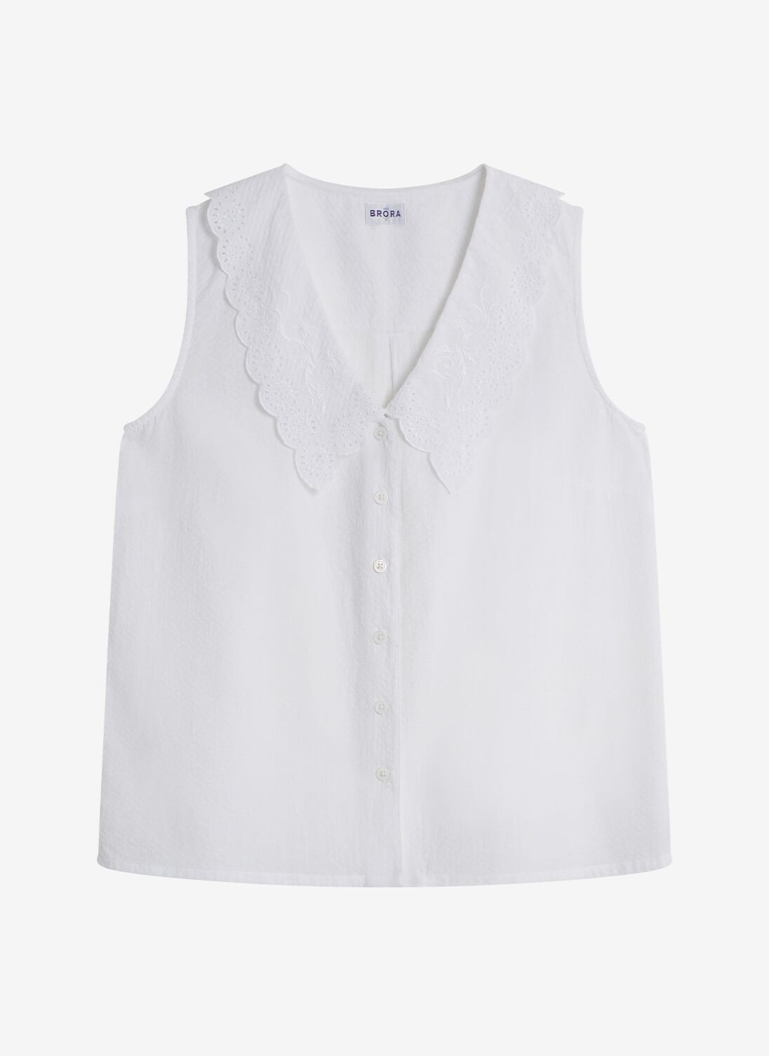 Organic Cotton Chelsea Collar Blouse | Women's Shirts | Brora