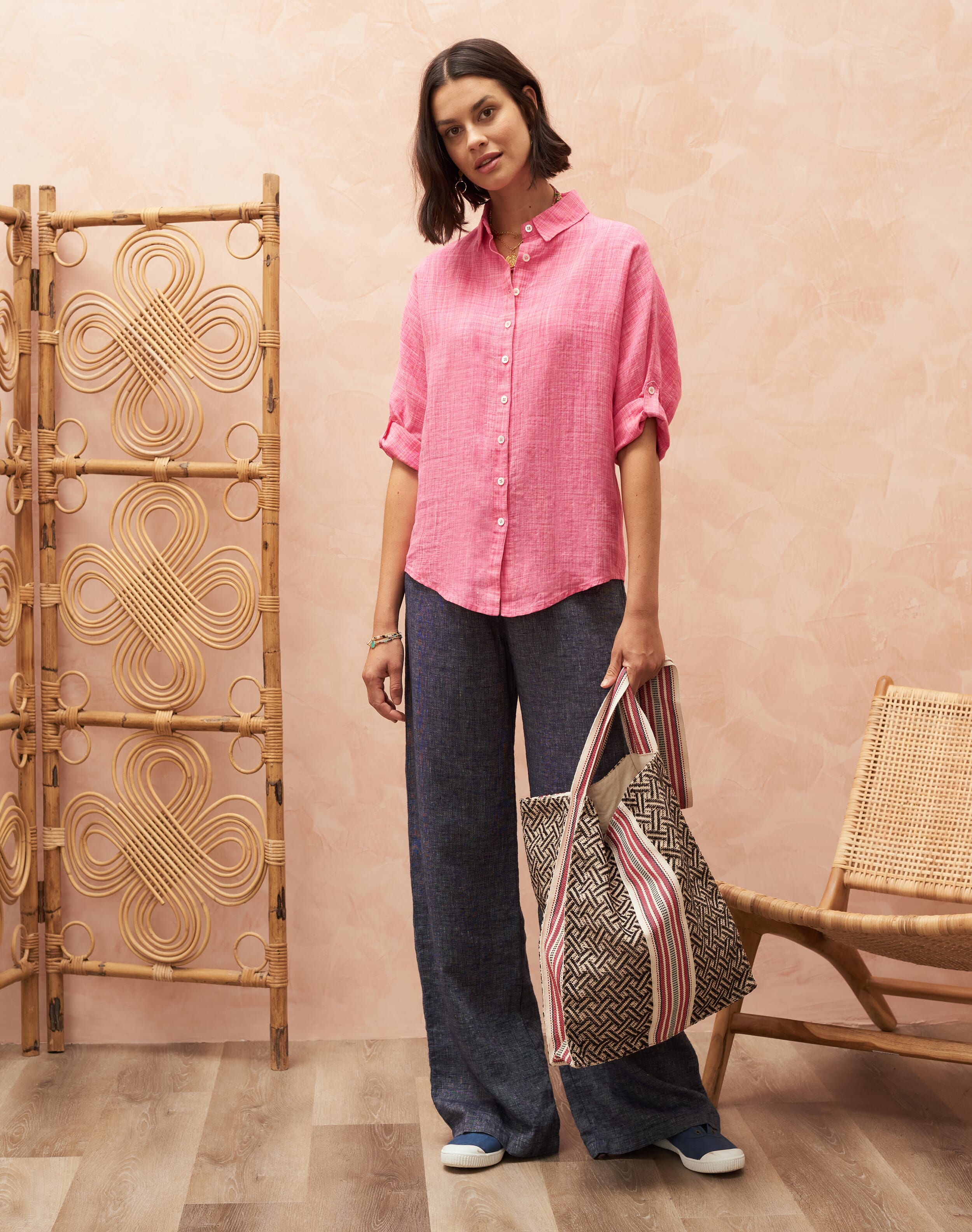 cross-hatch-linen-batwing-blouse-in-fuchsia-brora