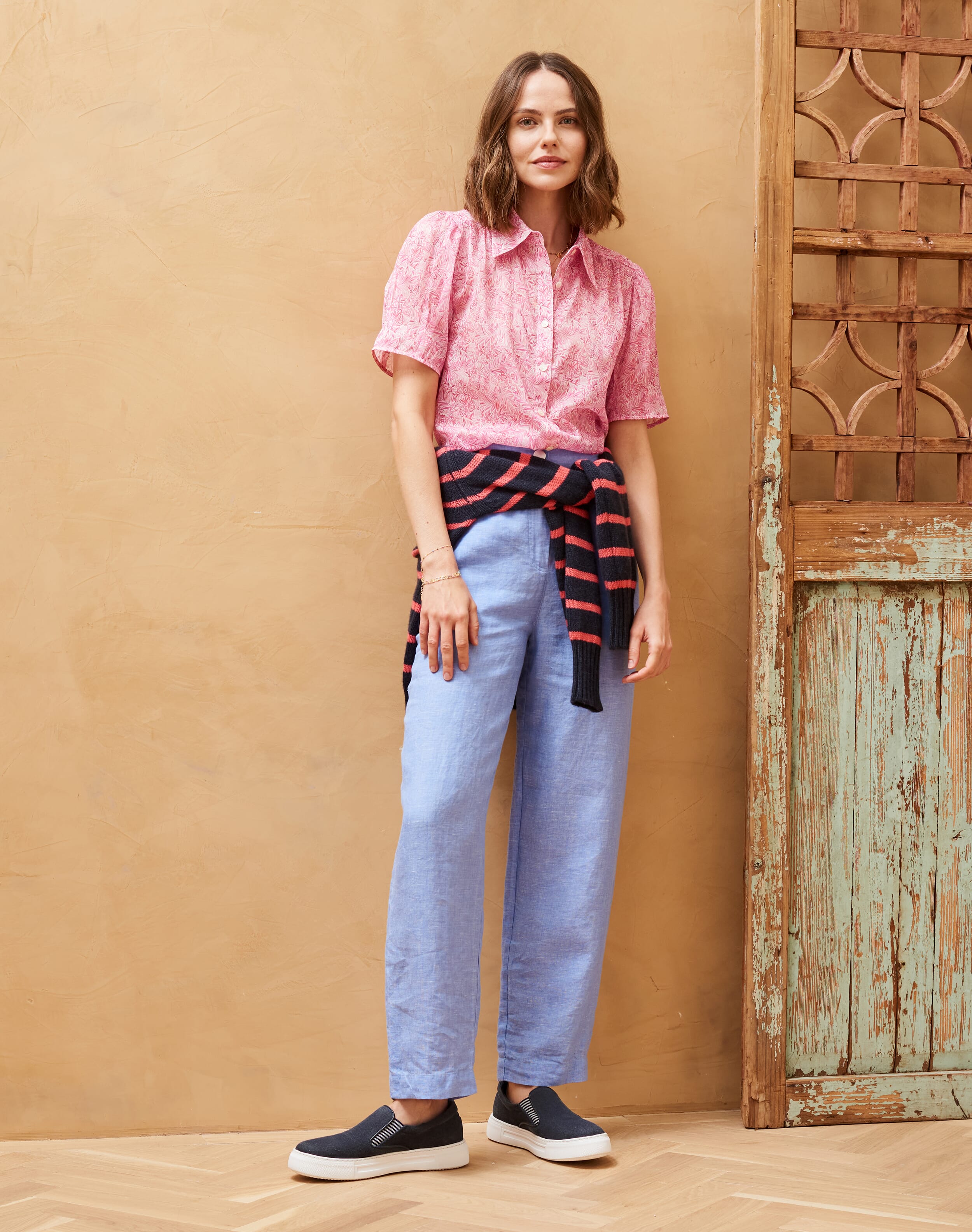 Pink Liberty Print Chiffon Blouse | Women's Blouses | Brora