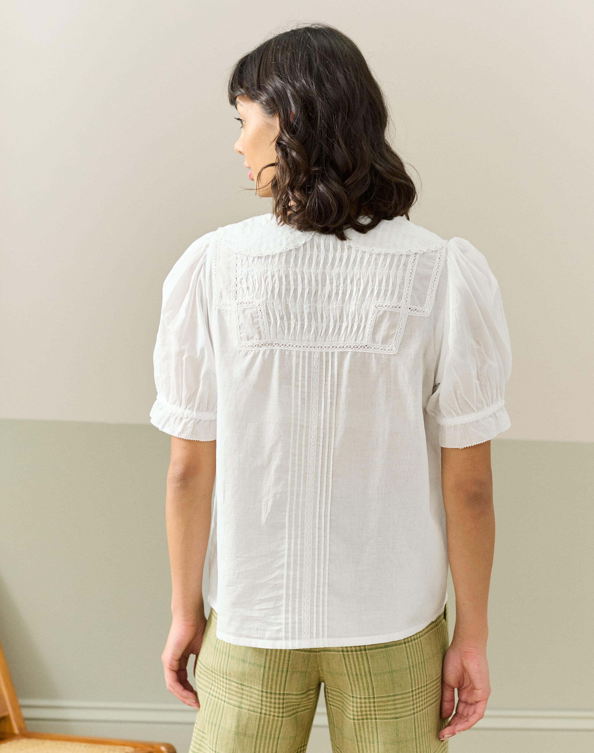 herlipto❤️Lace Trimming Cotton Blouse Herlipto lace trimming cotton blouse｜Yahoo!フリマ（旧PayPayフリマ）