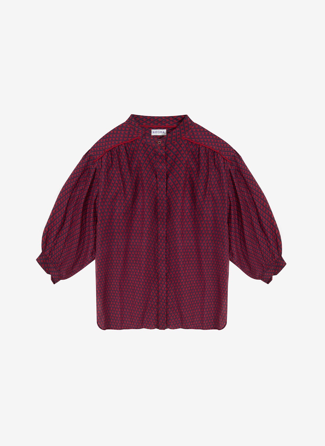 Nomad Dream Geometric Print Ruffle Blouse main image 1
