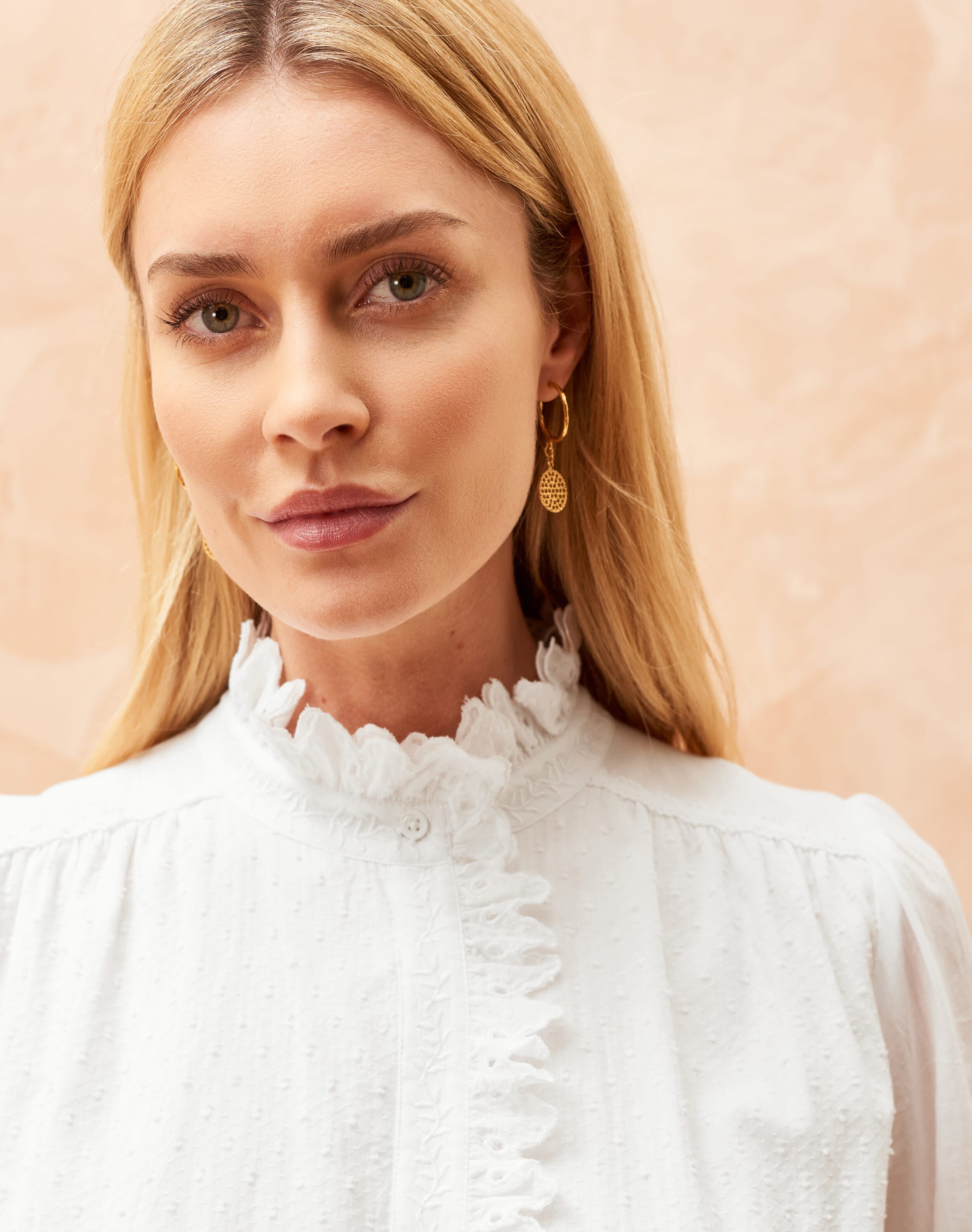 double frill ribbon blouse | épine