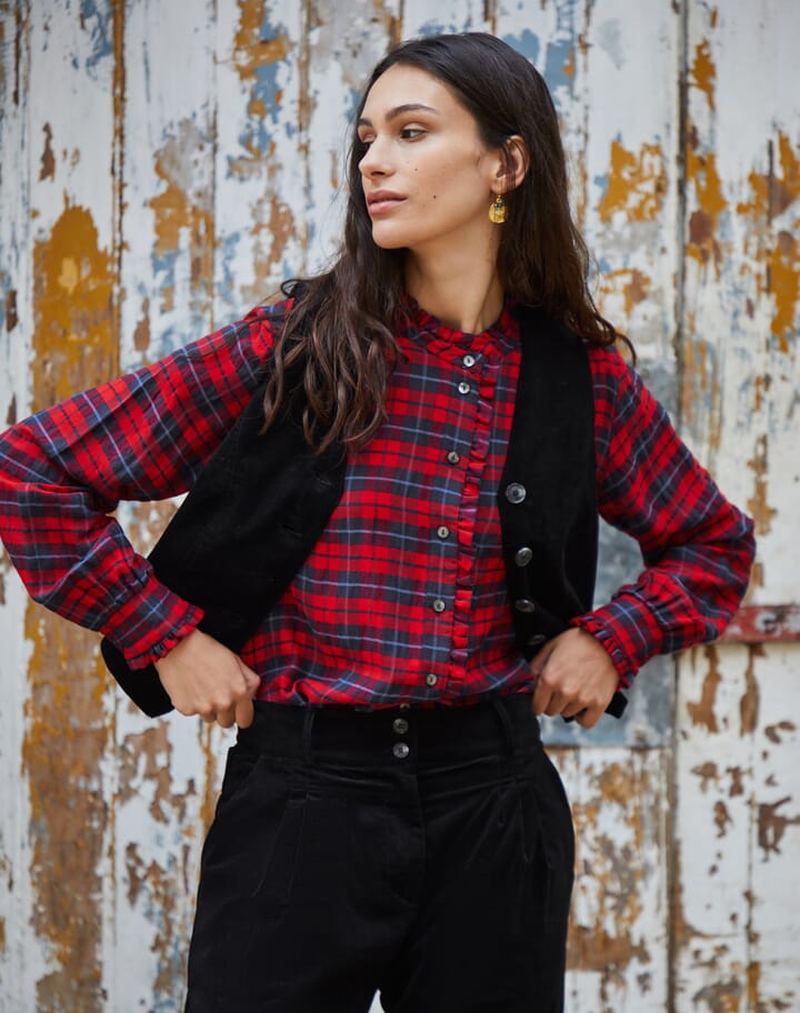 FRILL BLOUSE WITH 3/4 SLEEVE MY SUMMER LOVE