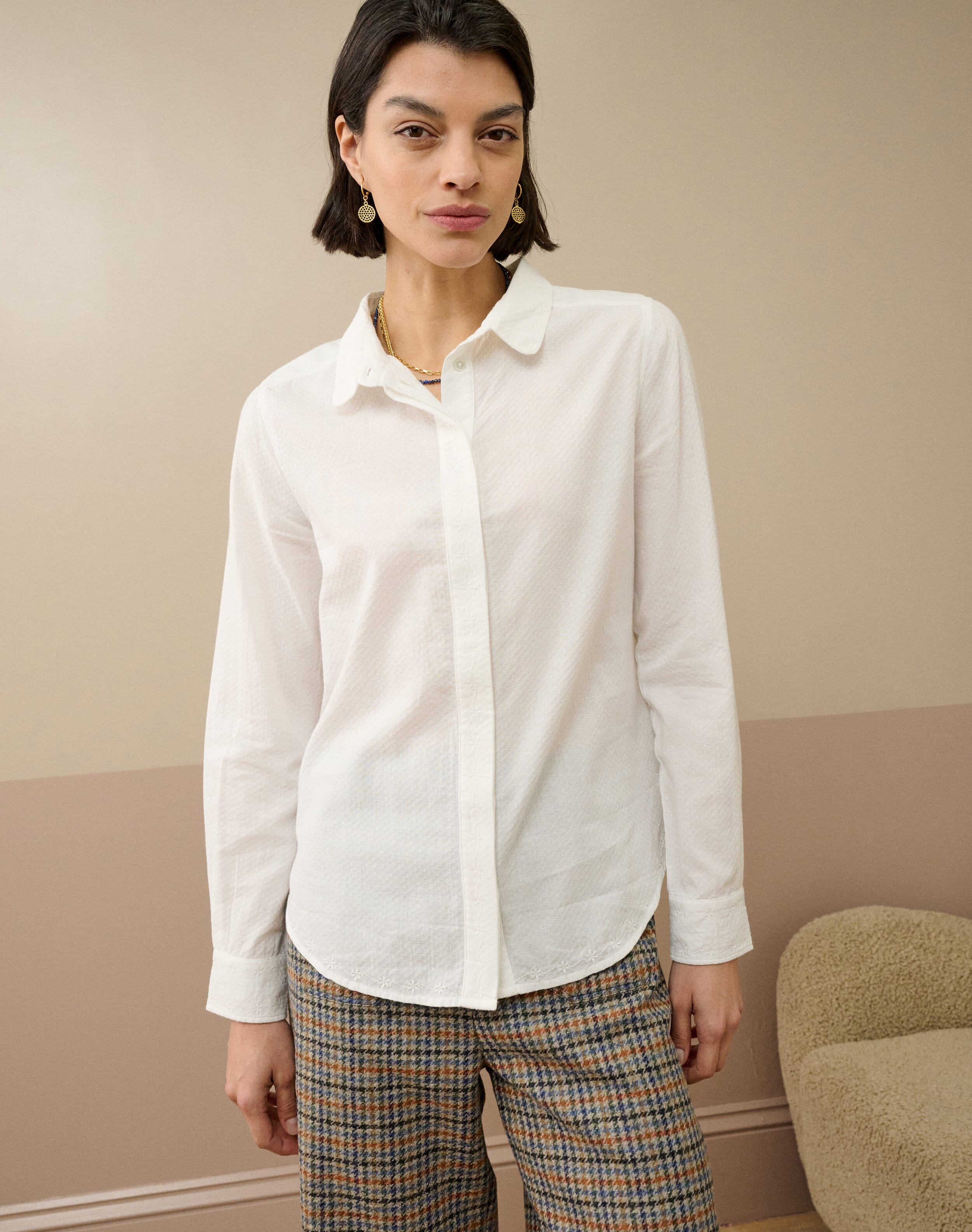Brora Organic Textured Cotton Shirt