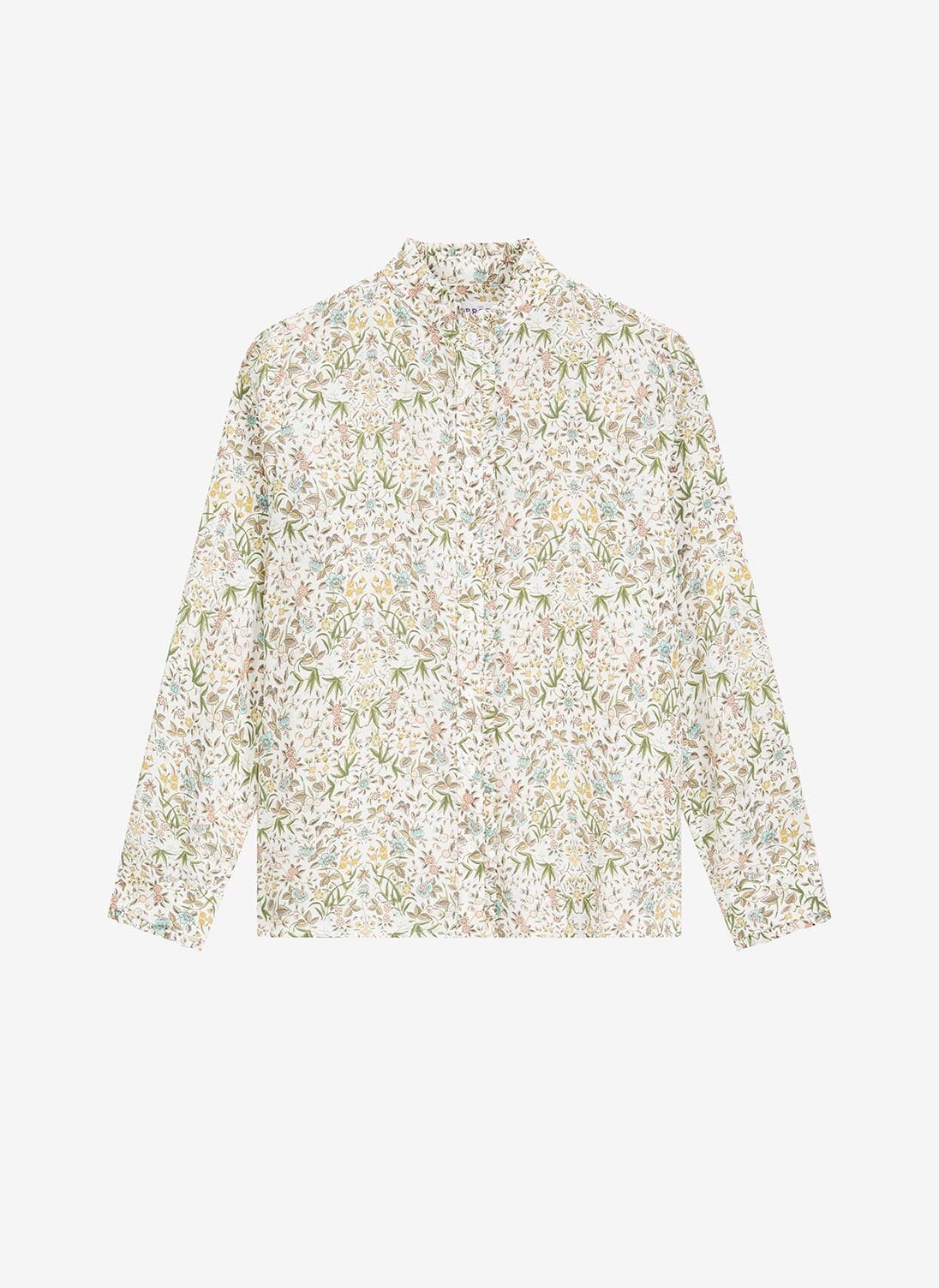 Women's Nettle Garden Liberty Print Silk Pie Crust Shirt Brora