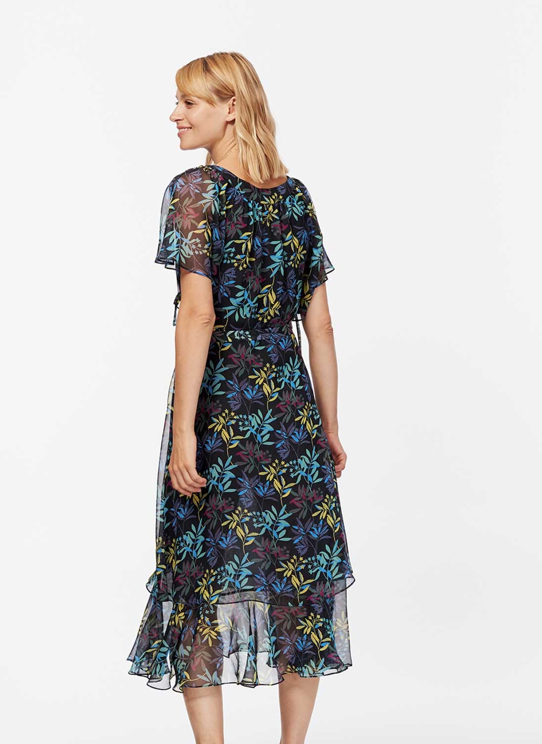 Brora silk chiffon dress discount