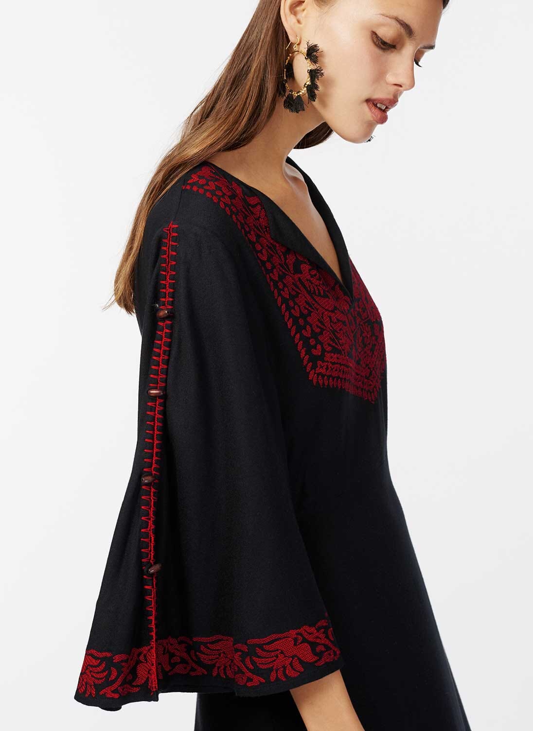 Women s Embroidered Kaftan Dress Brora