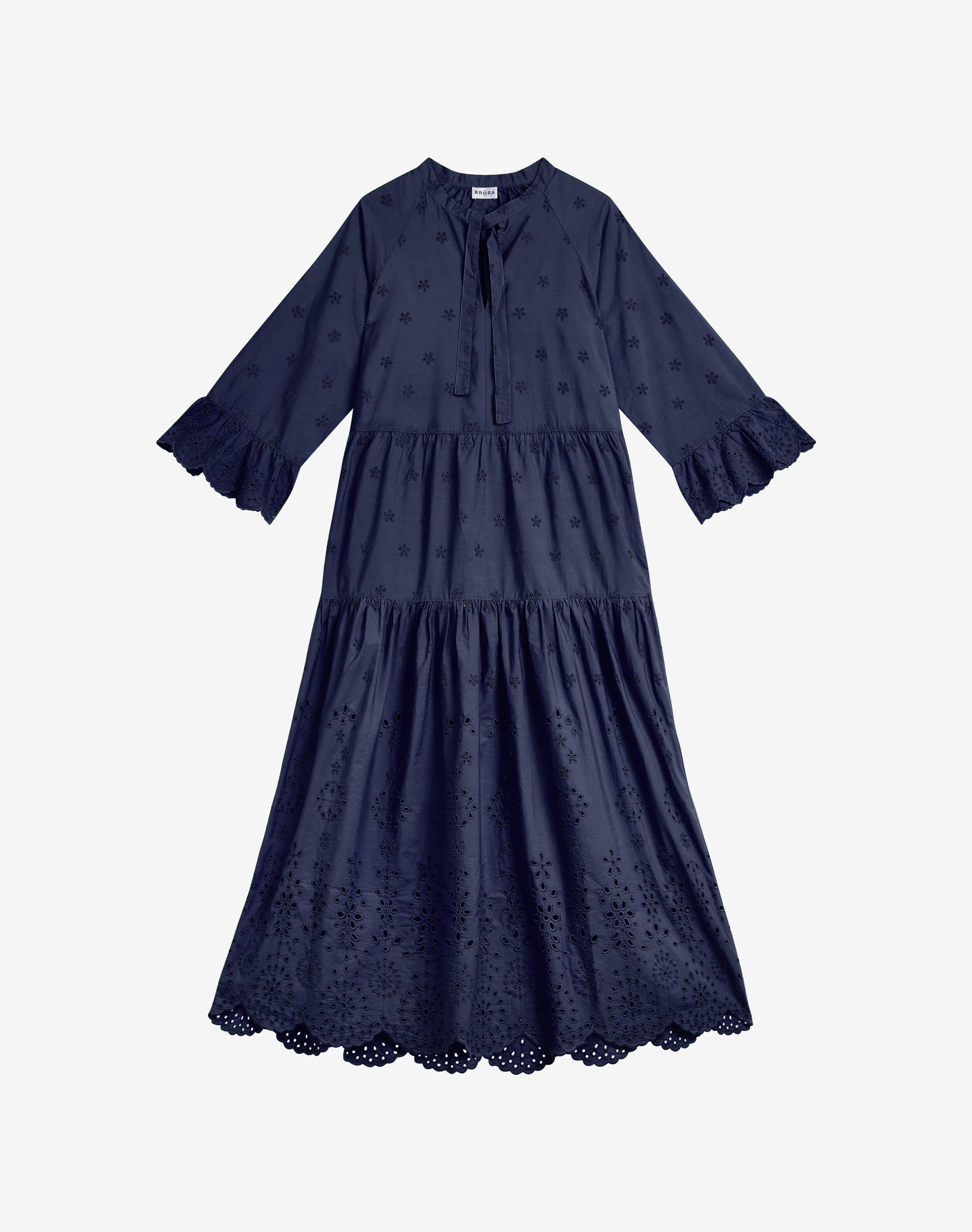 Broderie Anglaise Blouse Navy