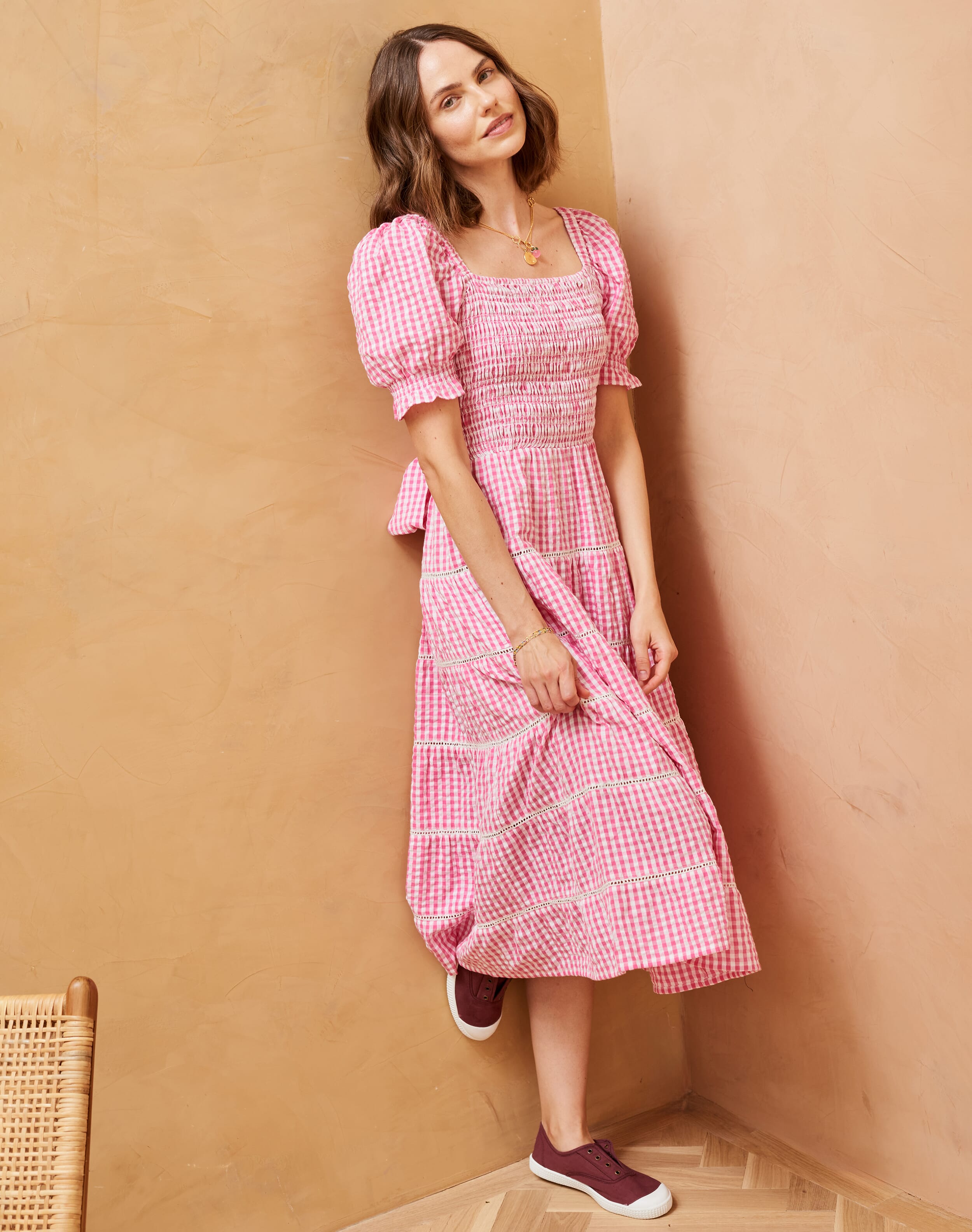 Brora gingham dress clearance