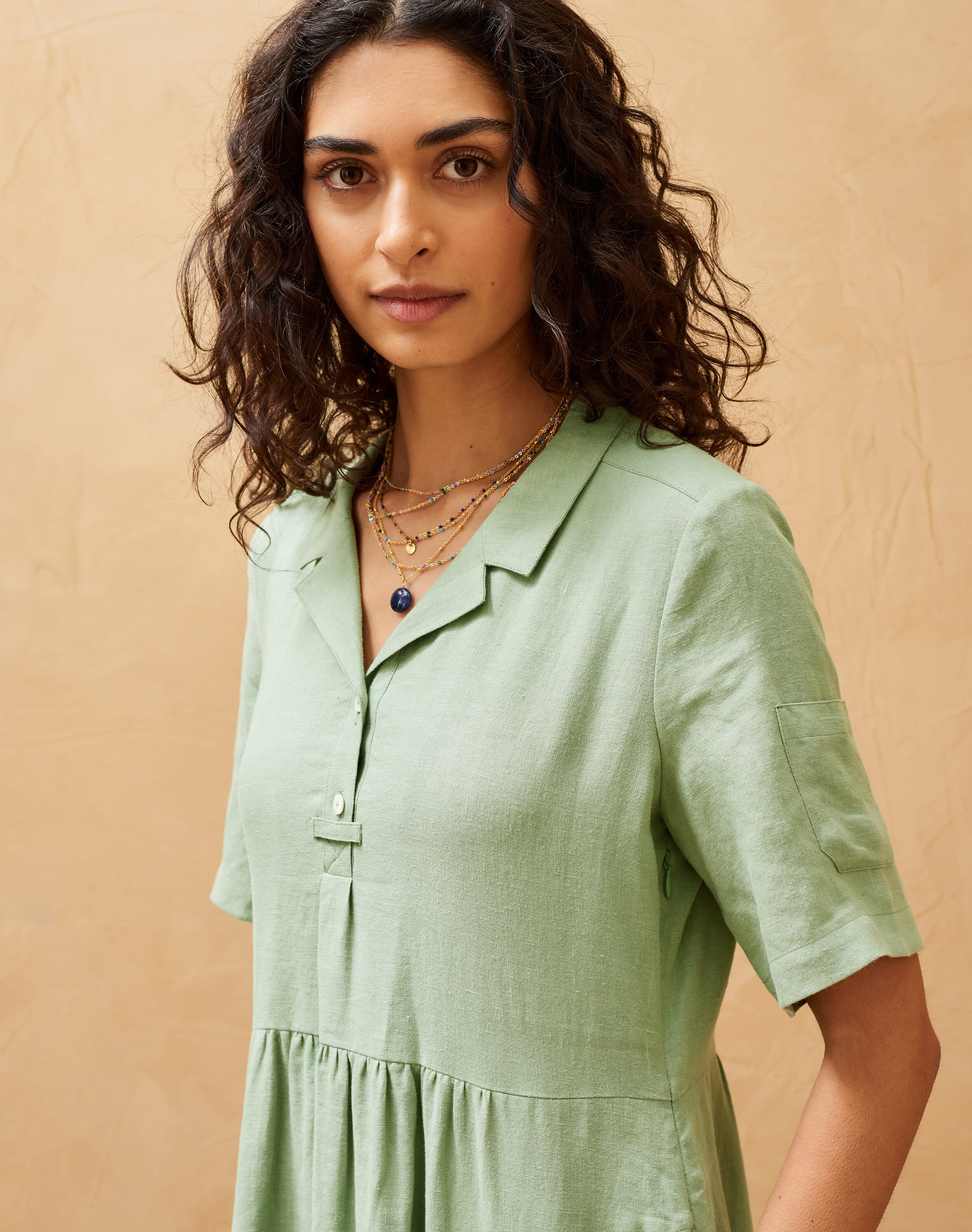 Green Linen Utility Shirt Dress Women s Dresses Brora Fashion green-linen-utility-shirt-dress-women-s-dresses-brora-fashion