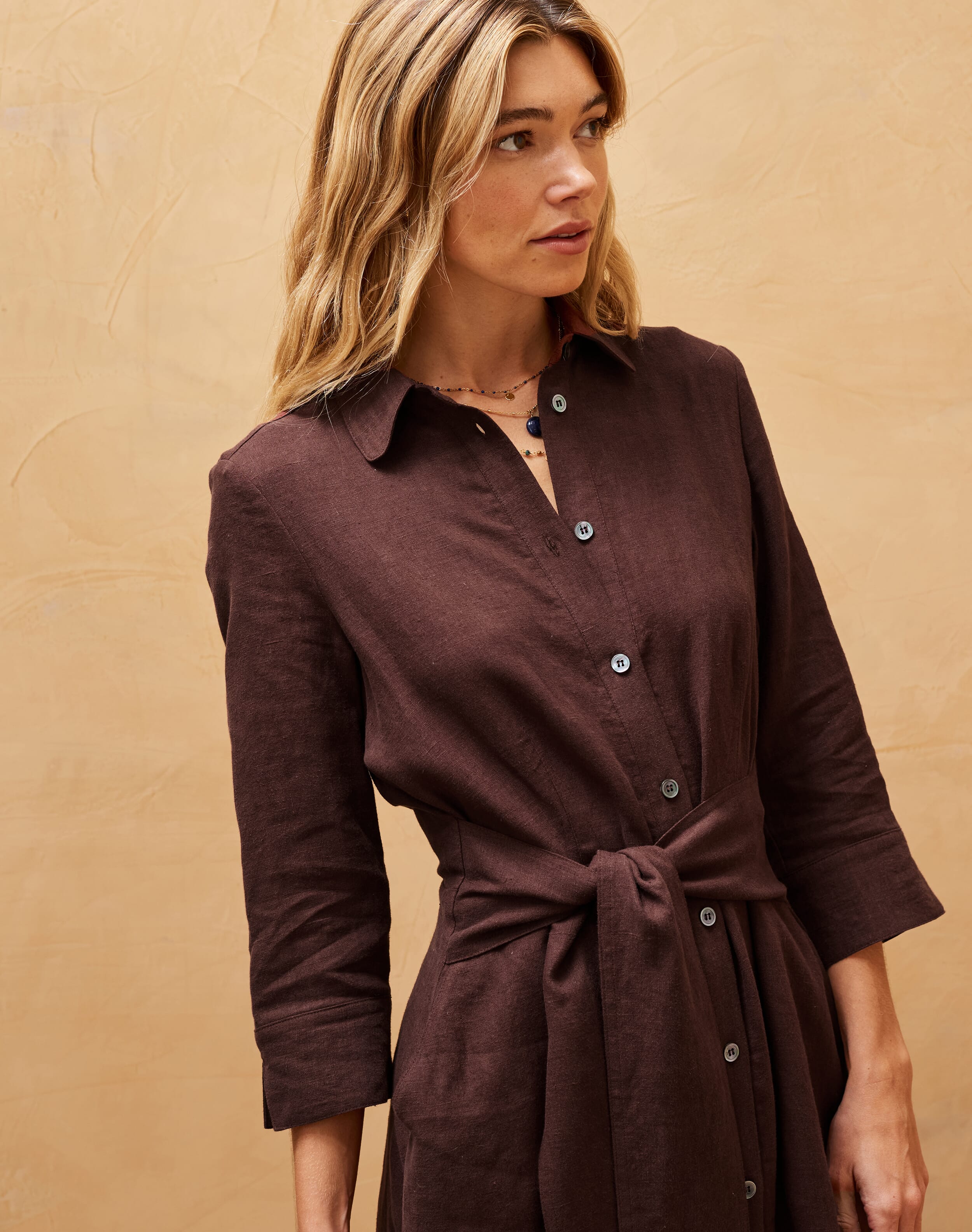 andmary Rojina ribbon dress Brown 専用 ANDMARY】Rojina ribbon dress