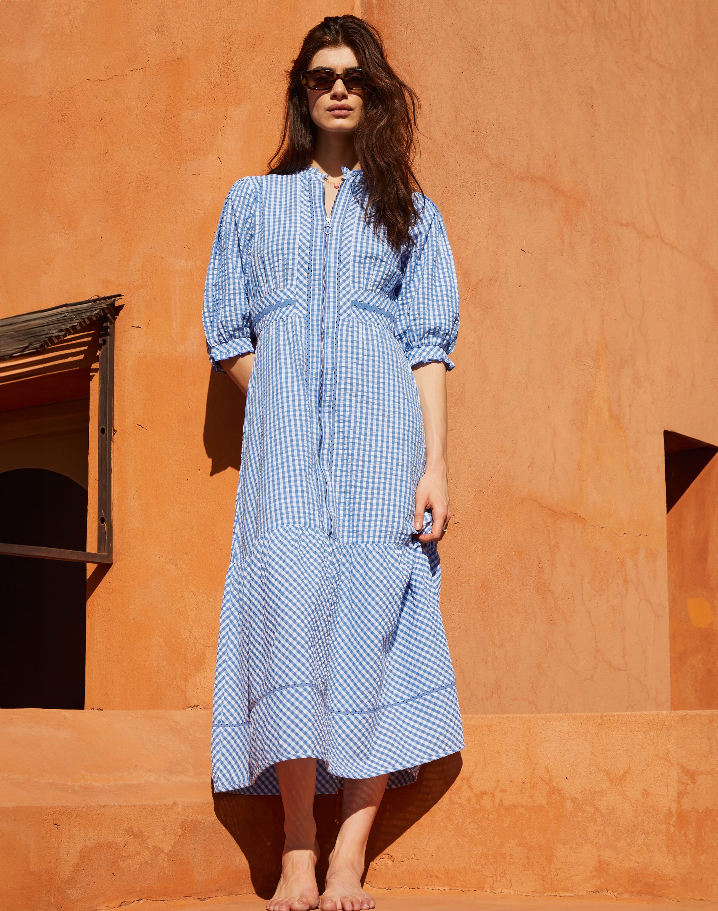 Ladies Dresses Brora Gingham Dress Gingham Linen Shirt Dress Ladies Dresses Brora Gingham Dress Gingham Linen Shirt Dress