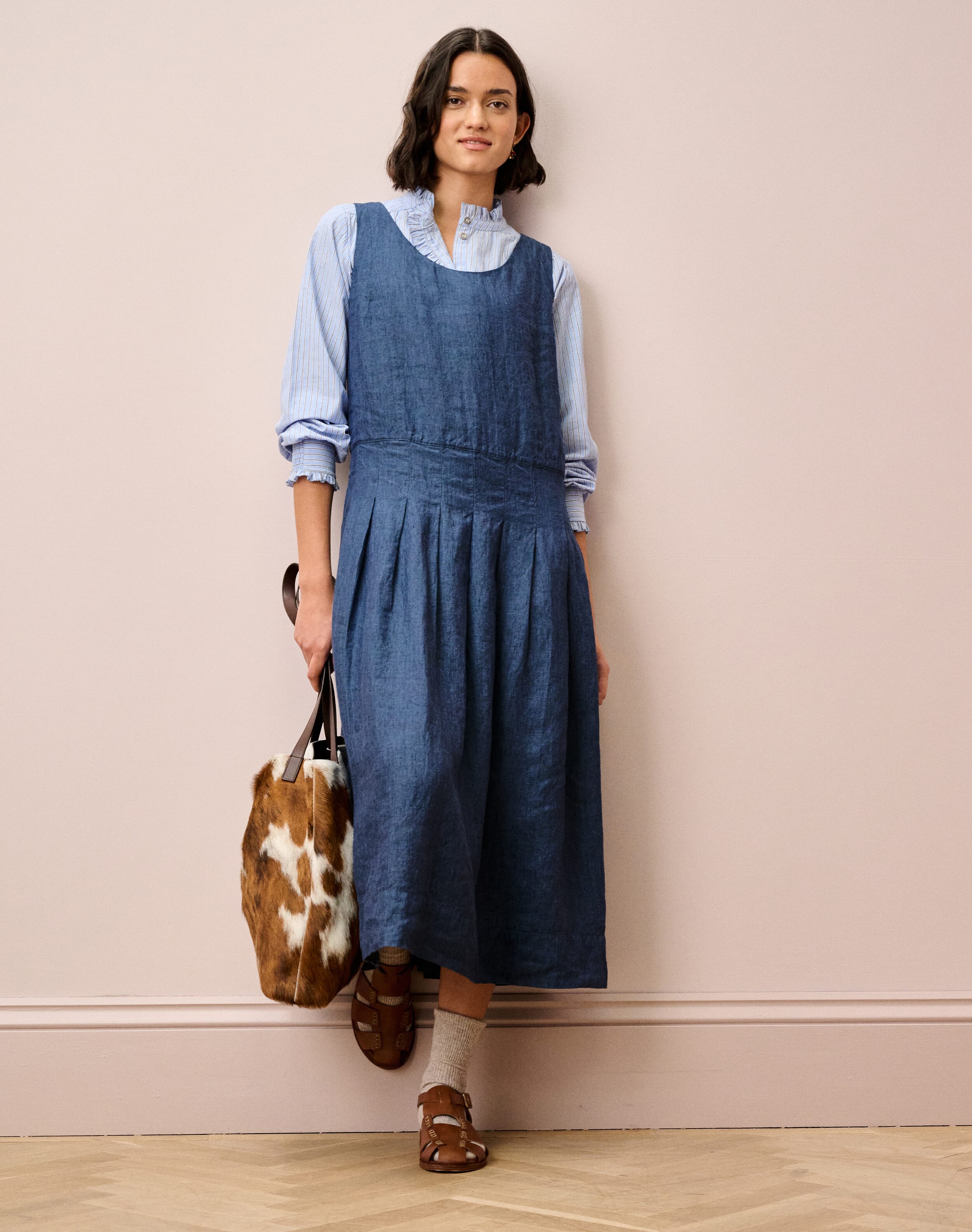 linen pinafore dress Jo linen – LittleWomenAtelier and a comfortable A Women Vintage Style Girls Cotton