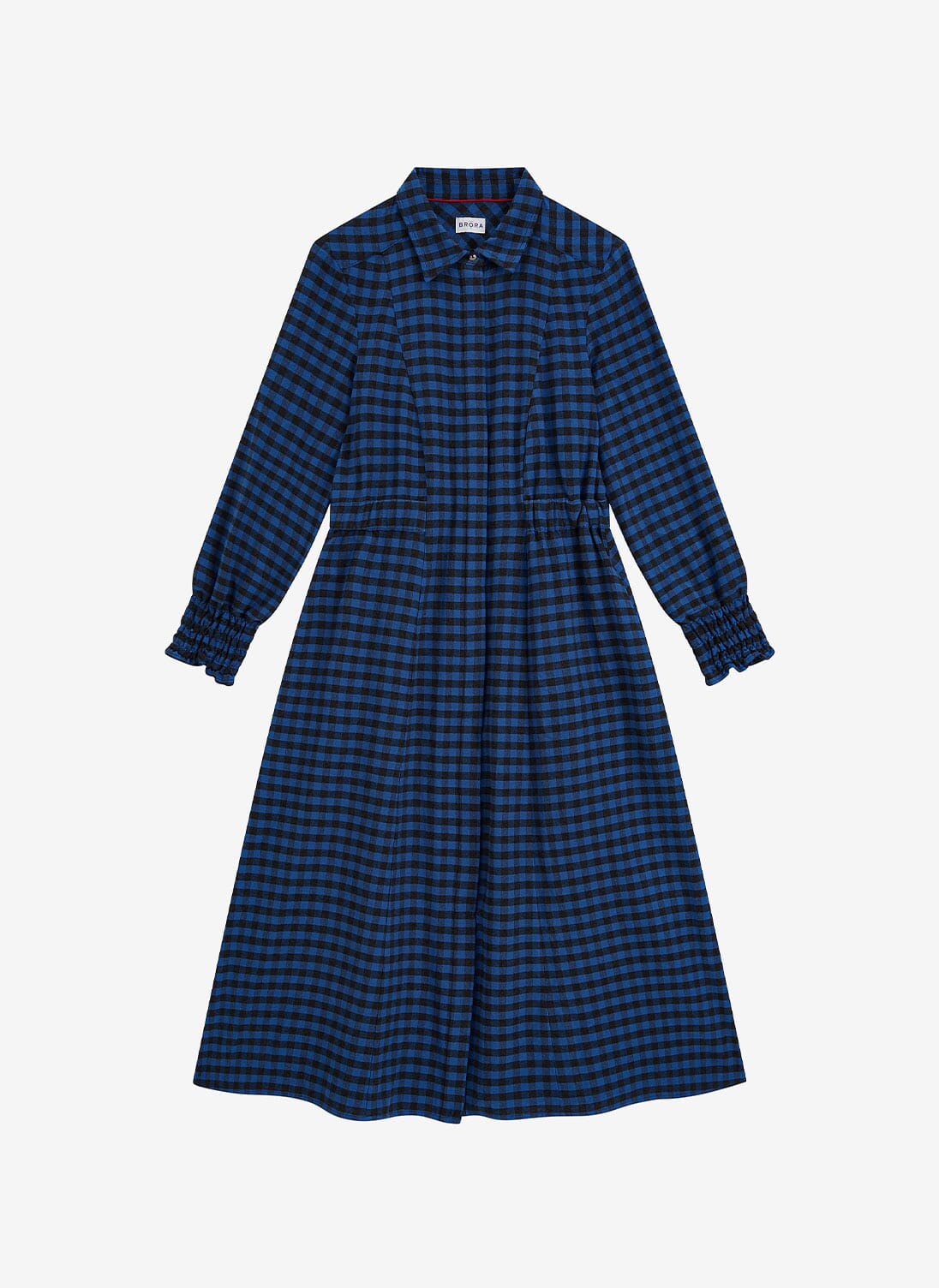 Gingham Check Shirt Dress Midi Maxi Dresses Brora