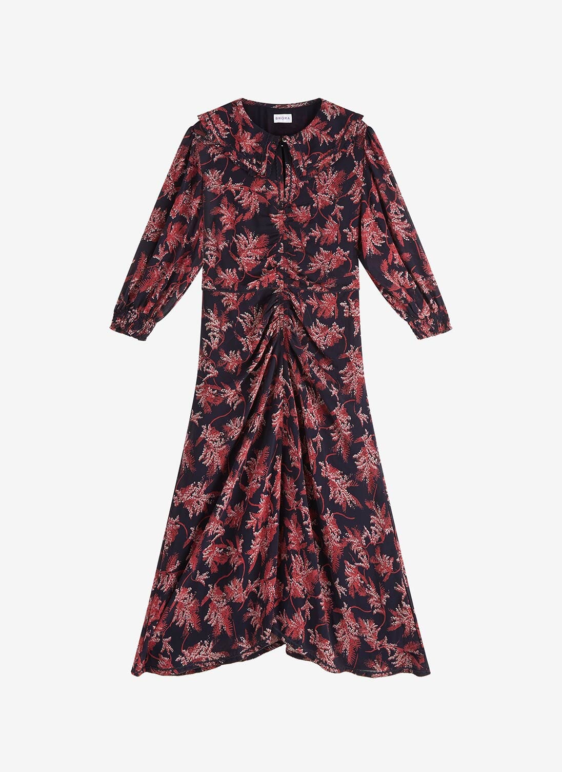 Midnight Silk Fern Print Dress | Midi & Maxi Dresses | Brora
