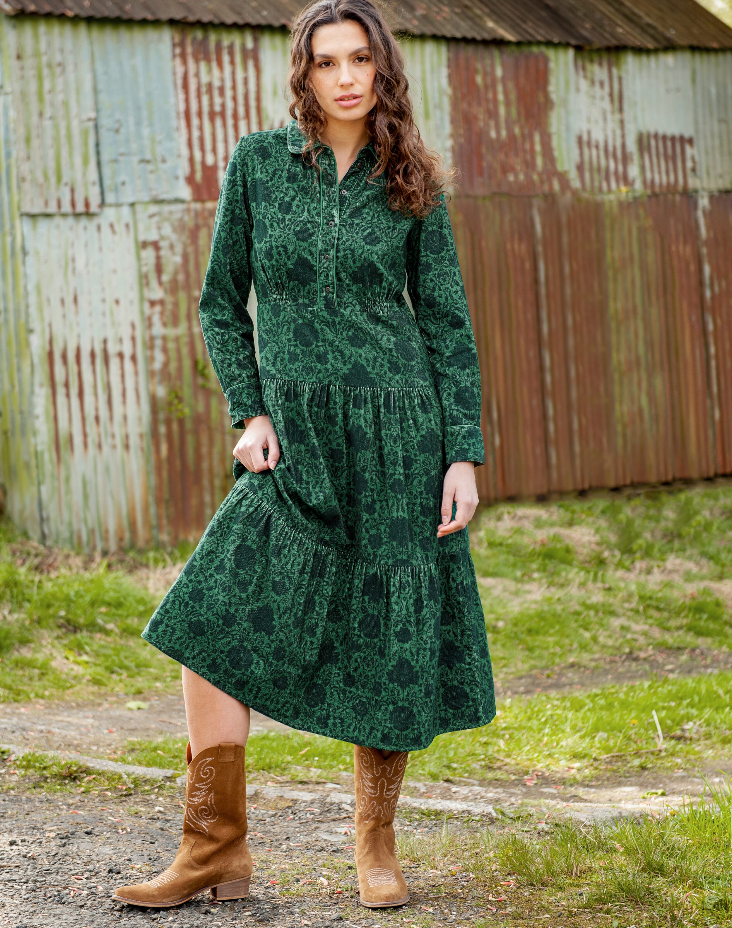 Brora silk best sale chiffon dress