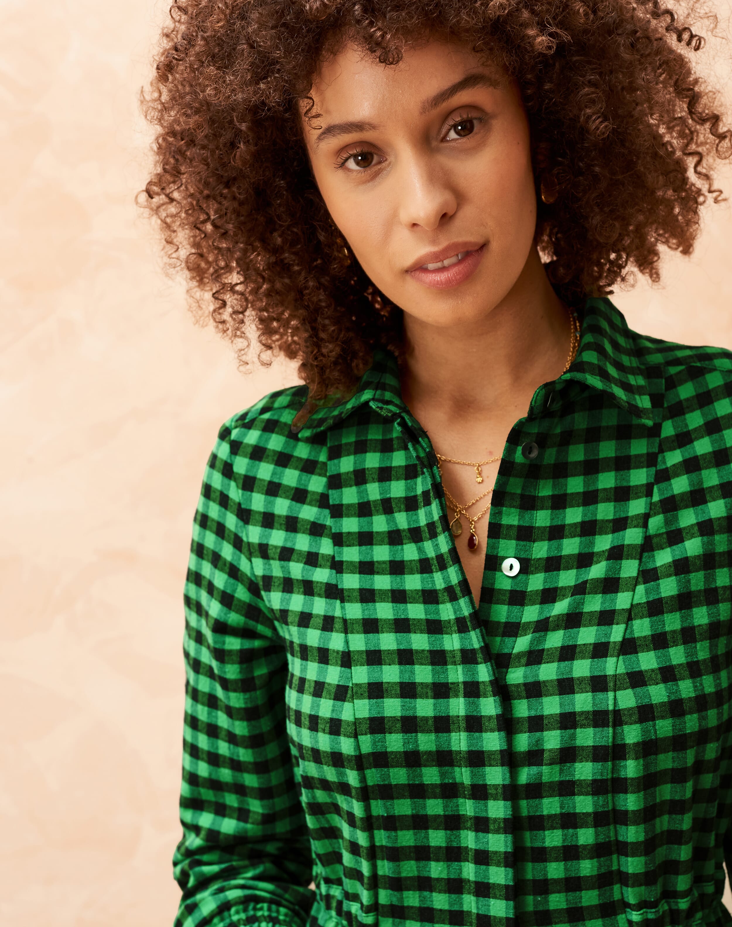 Brora shop gingham dress