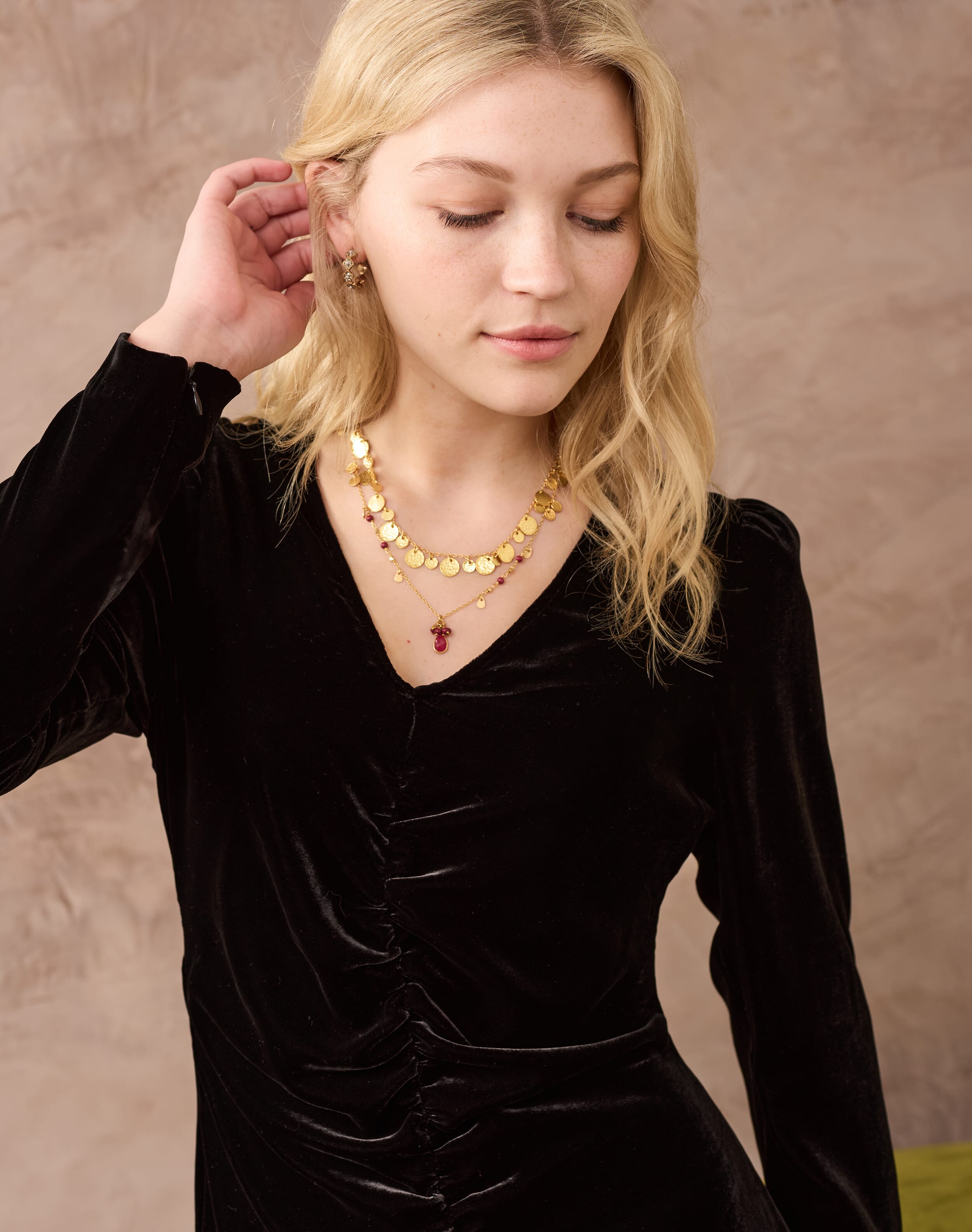 black velvet ruched dress Nasty Gal Women's Velvet Ruched Off The Shoulder Mini Dress in Black